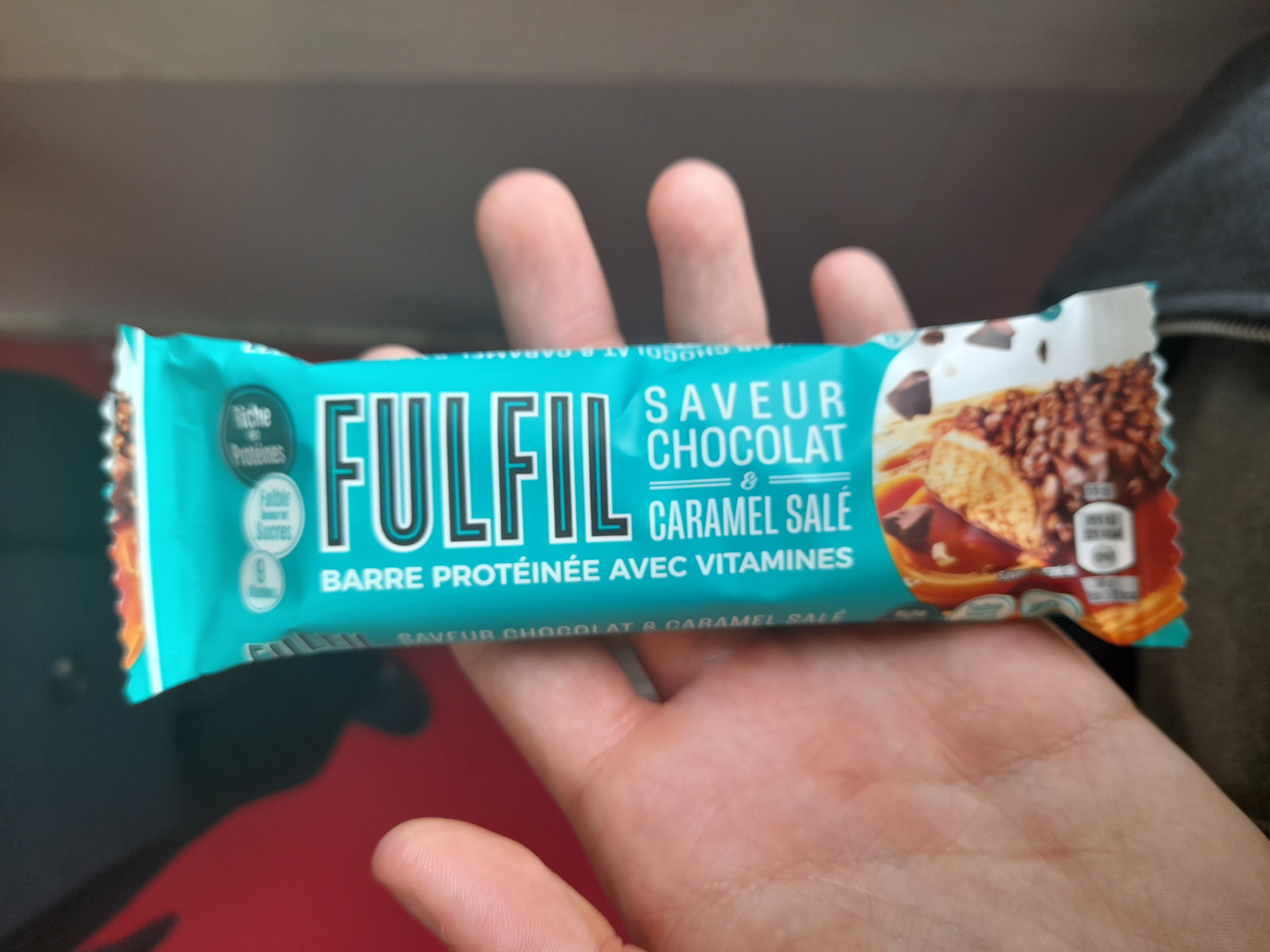 Barre protéinée chocolat caramel