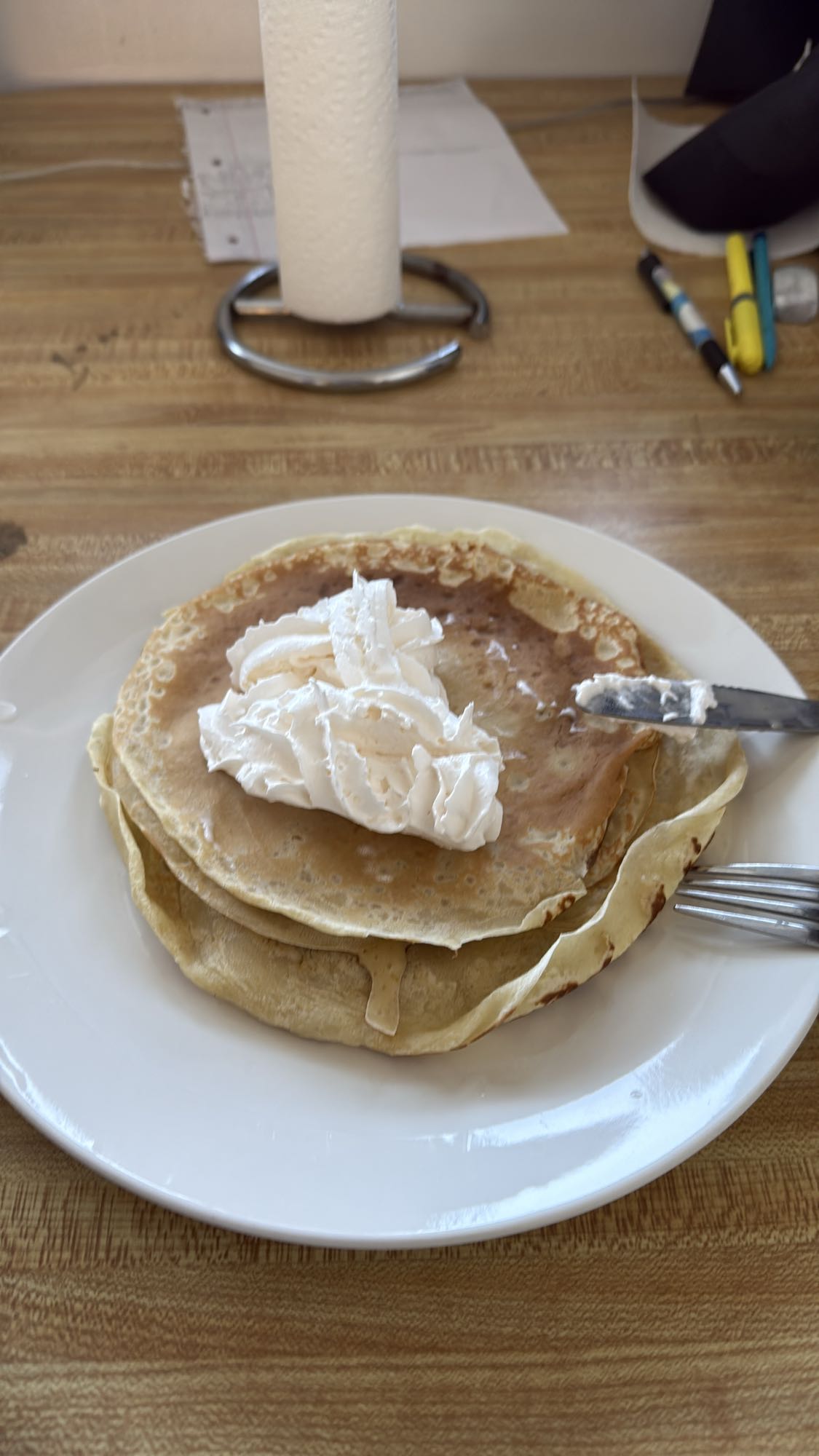 Crêpes à la crème