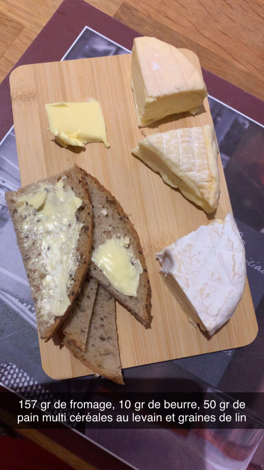 Planche fromage et pain