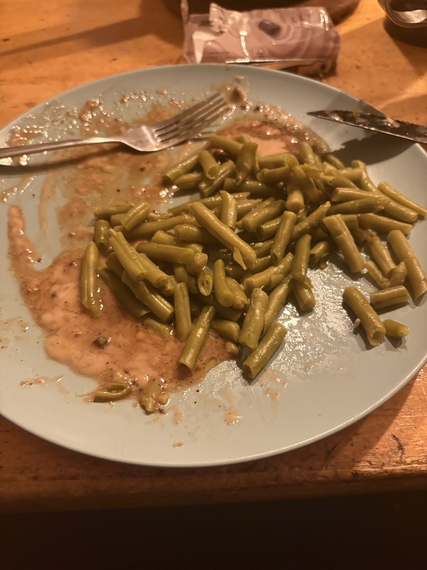 Sperziebonen met jus