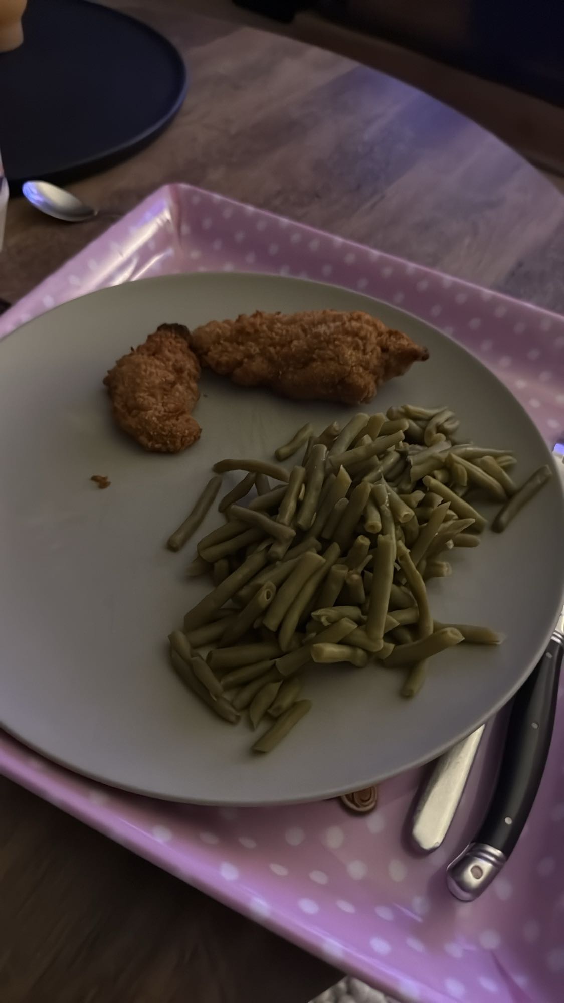 Haricots verts et tenders