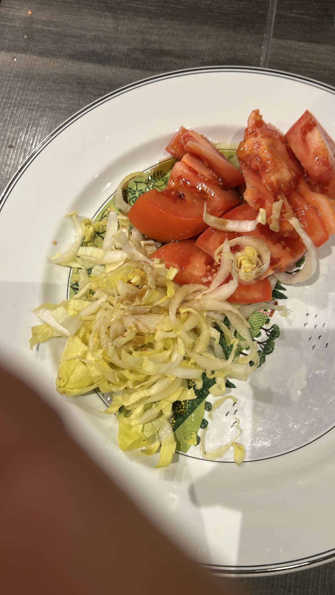 Salade tomate chicorée