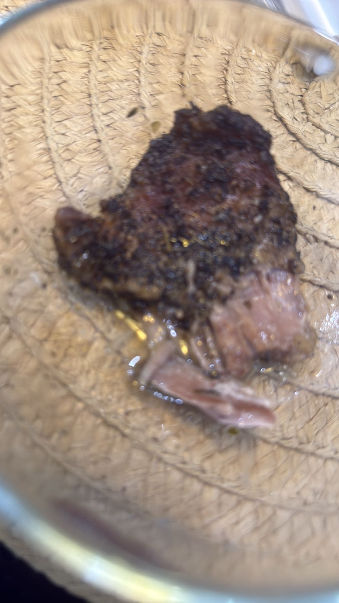 duszony kawałek wołowiny