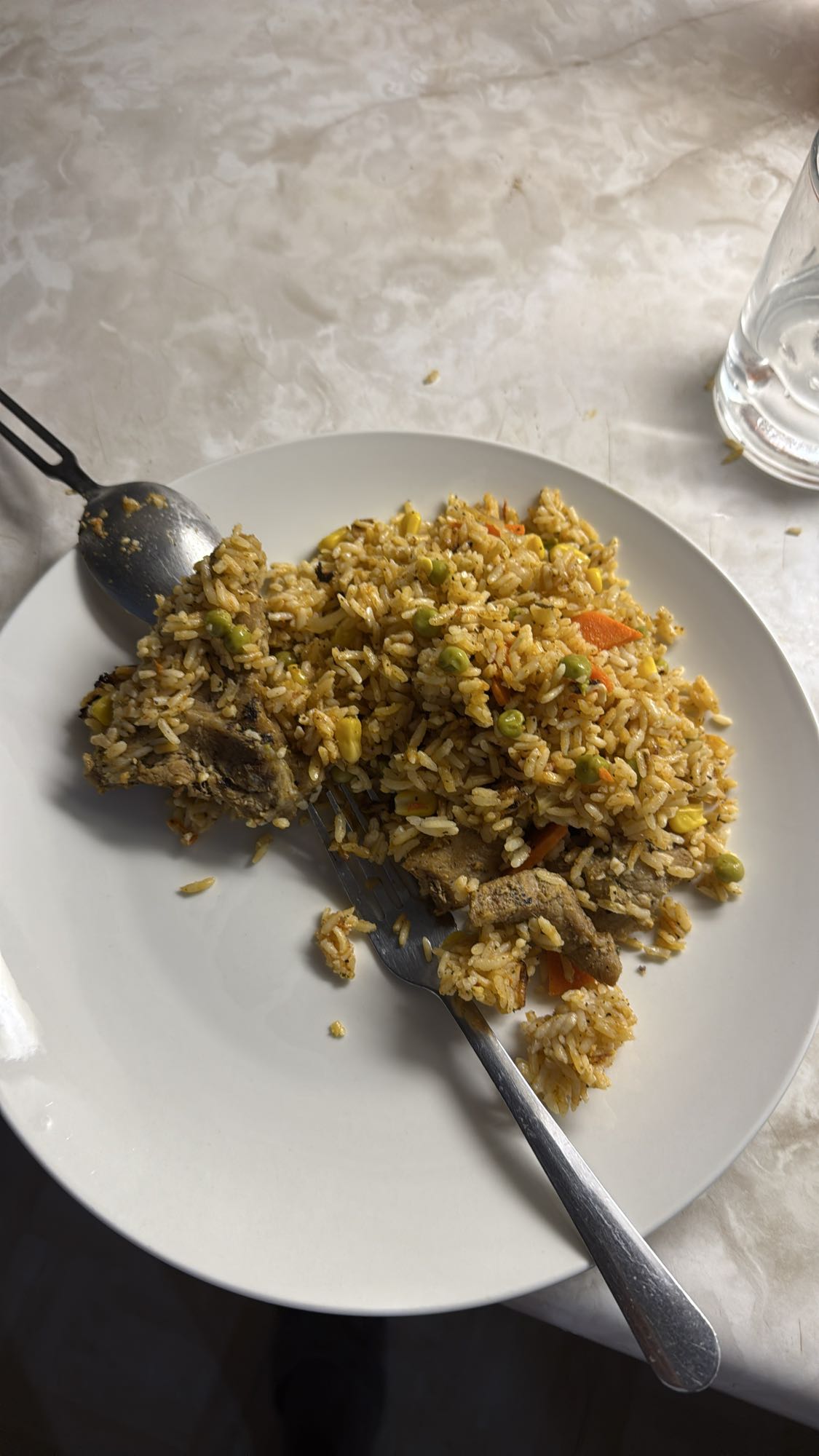 Riz sauté au poulet