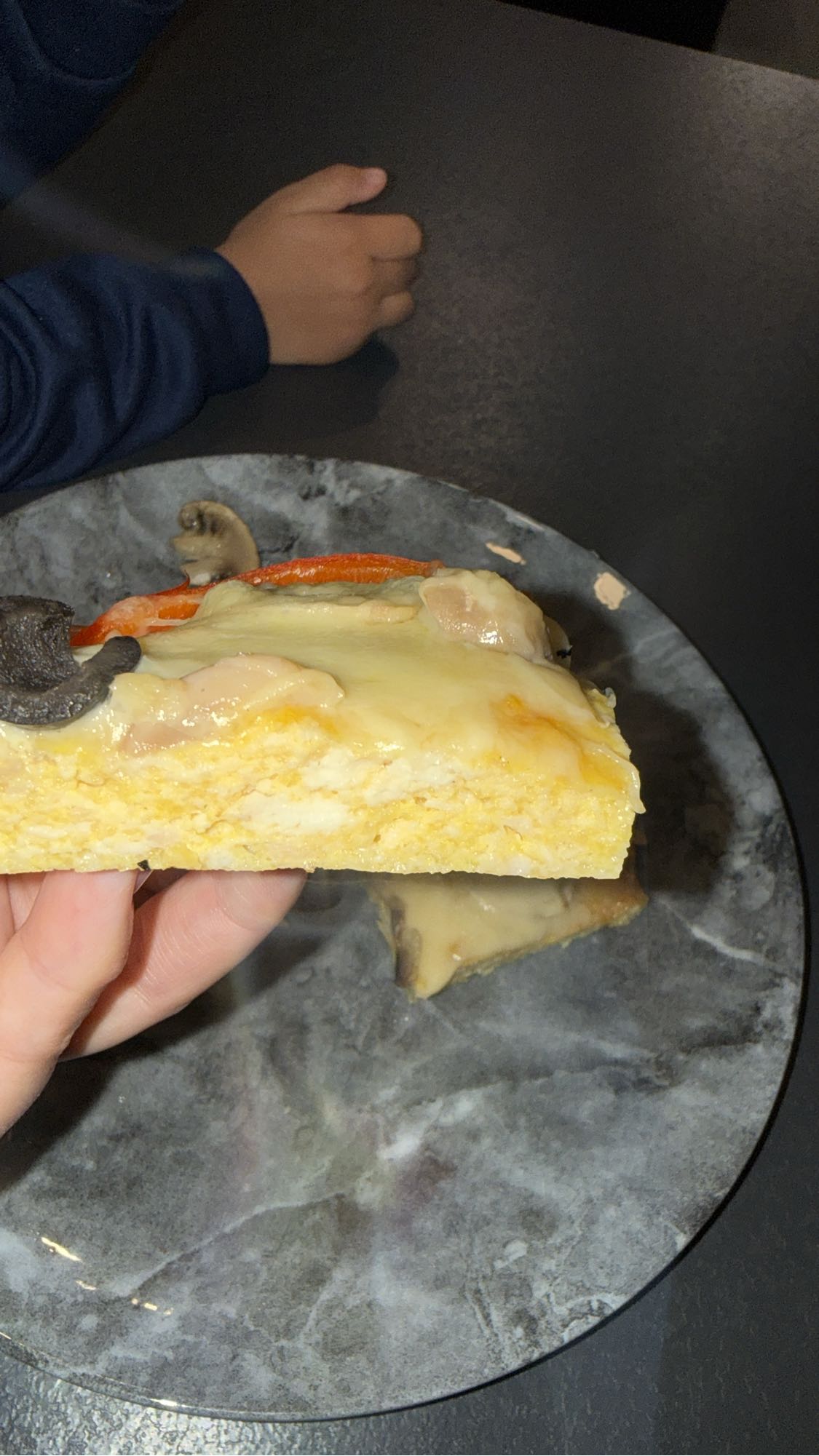 Tranche de pizza fromage