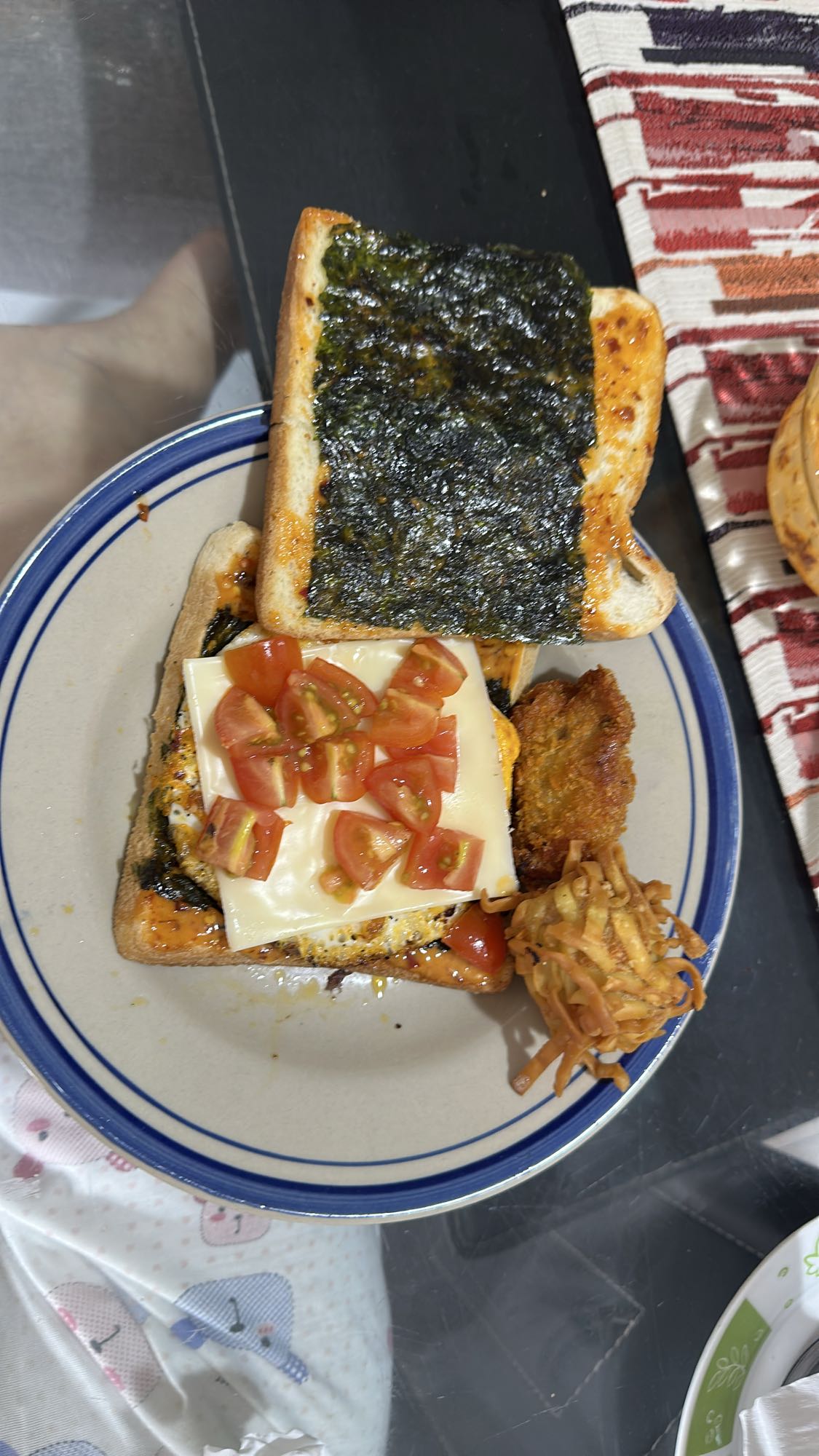 Seaweed Egg Toast Combo
