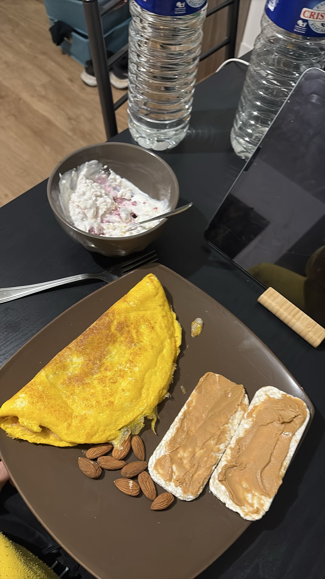 Omelette et collation