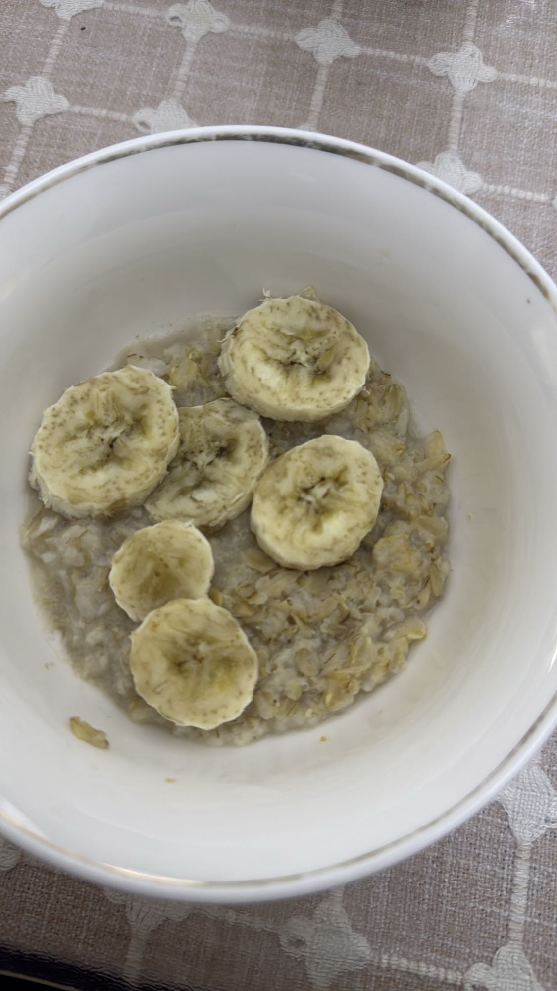 овсянка с бананом