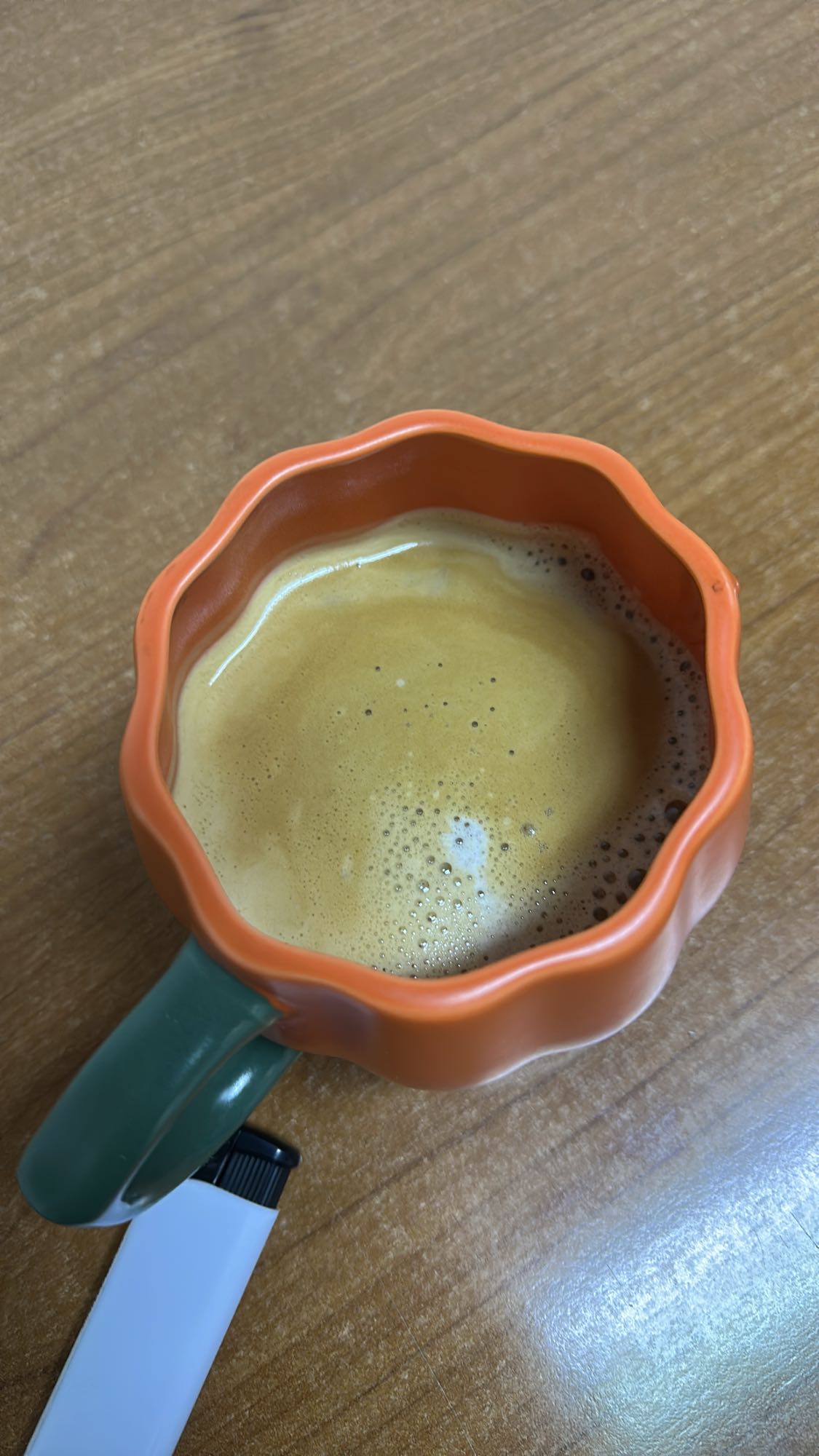 Black espresso coffee