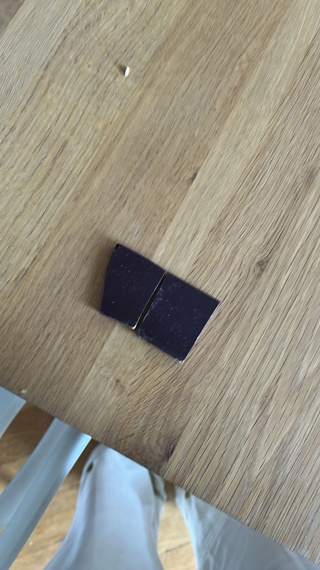 Carrés de chocolat noir