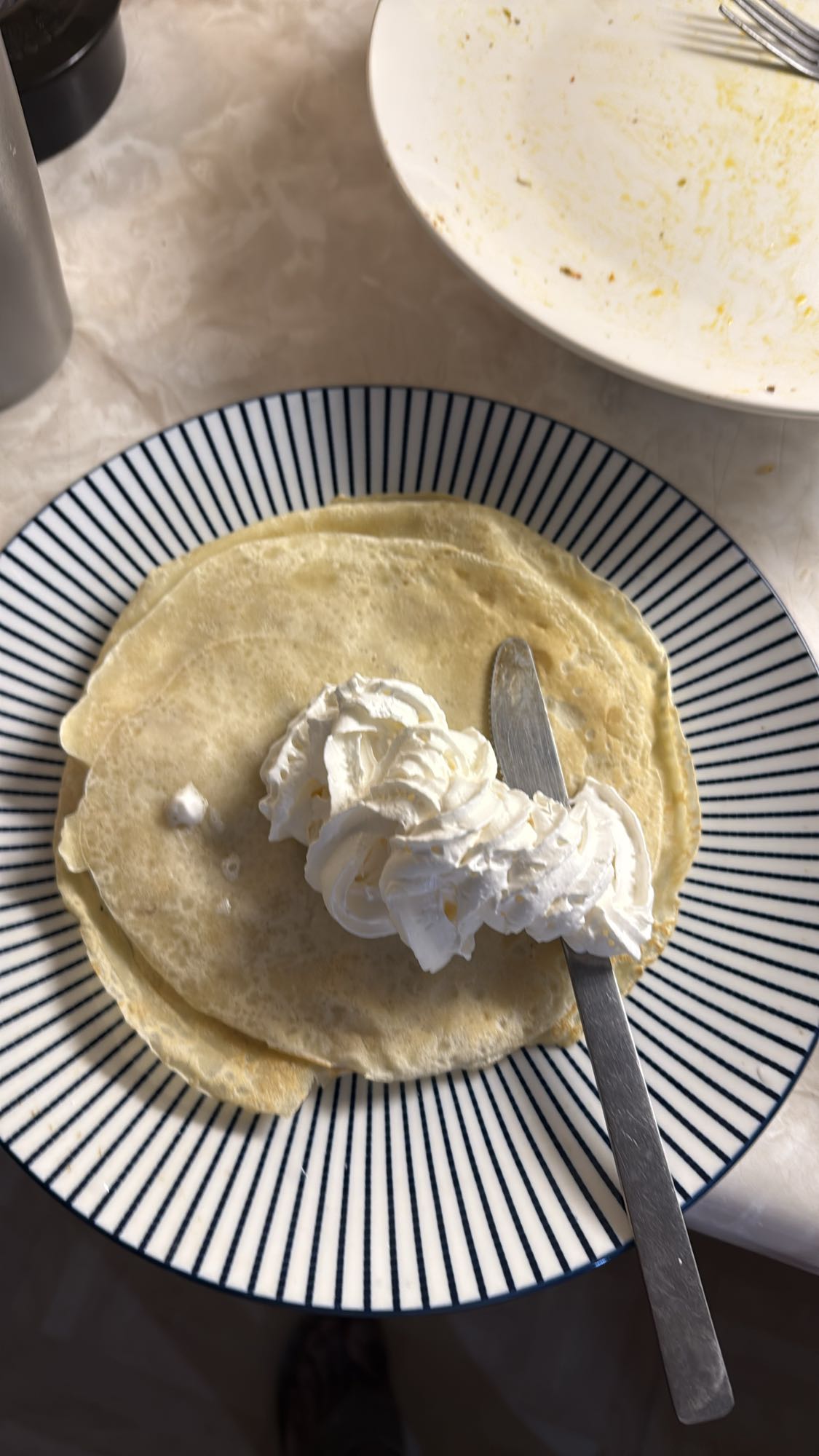 Crêpes à la crème