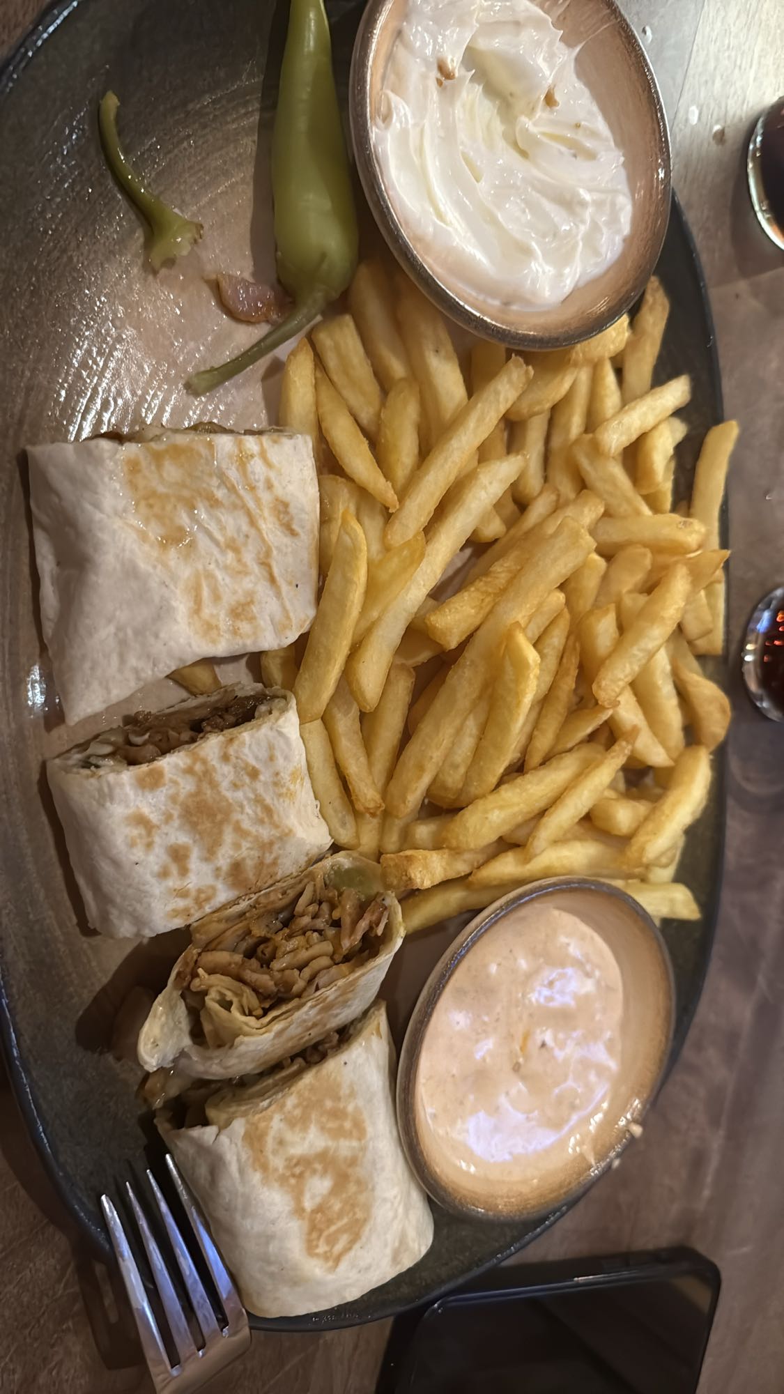 Kycklingrulle med pommes