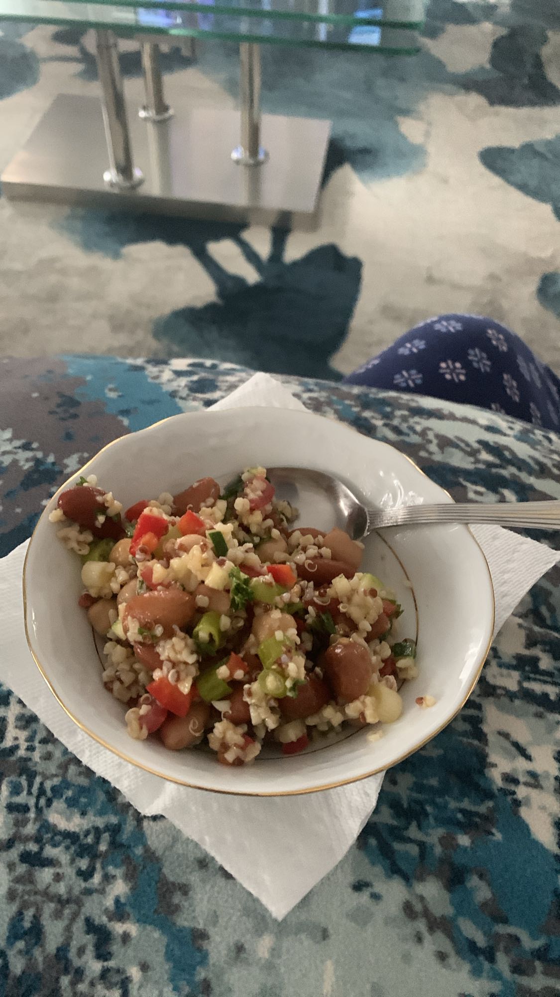 salade de boulgour et haricots