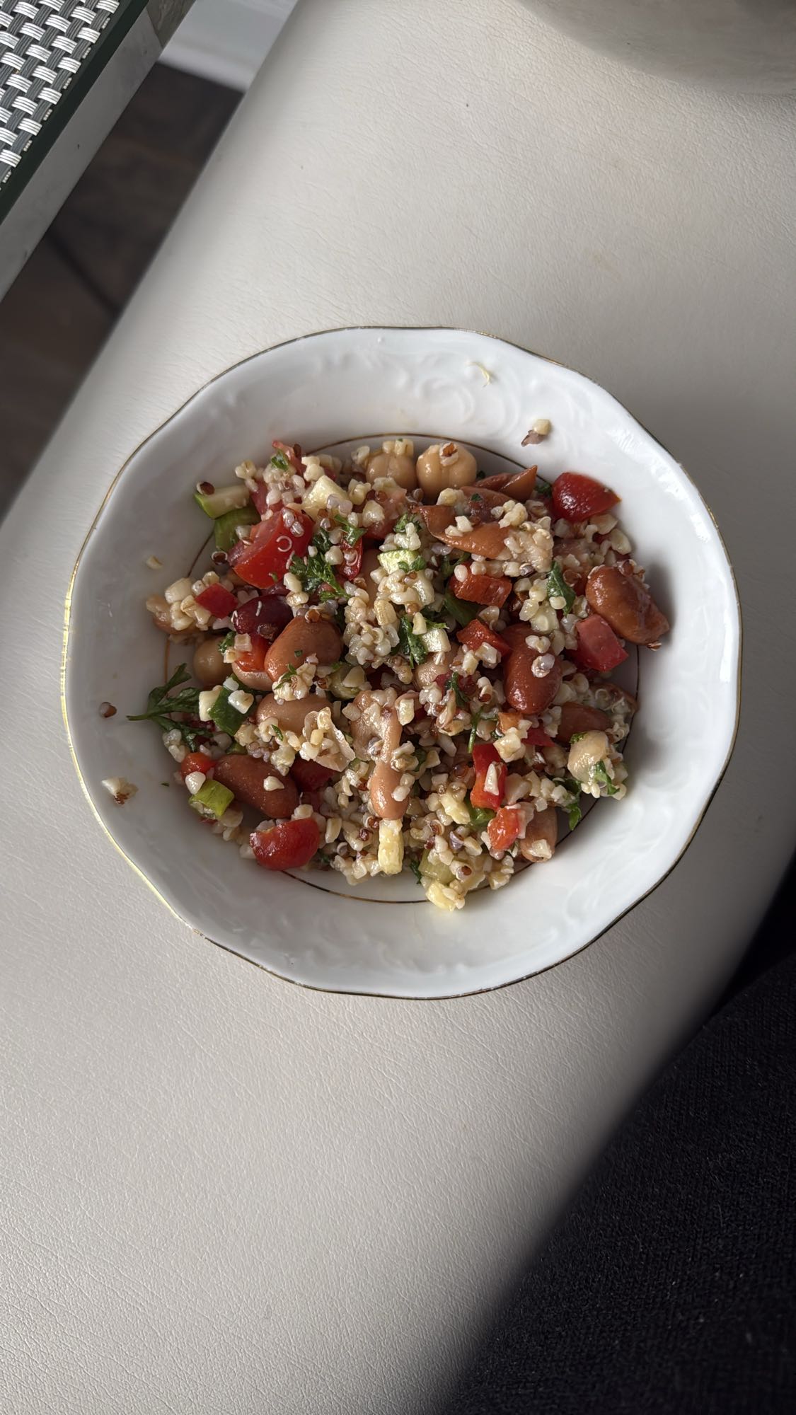 Salade de boulgour et haricots