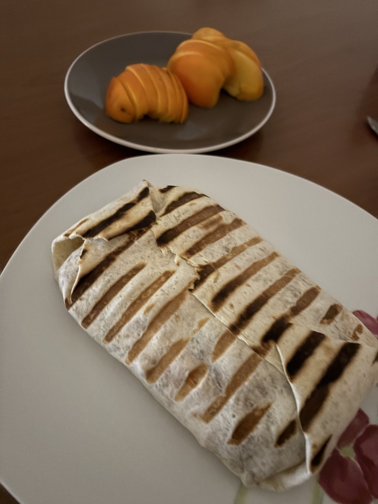 Wrap grillé et kaki