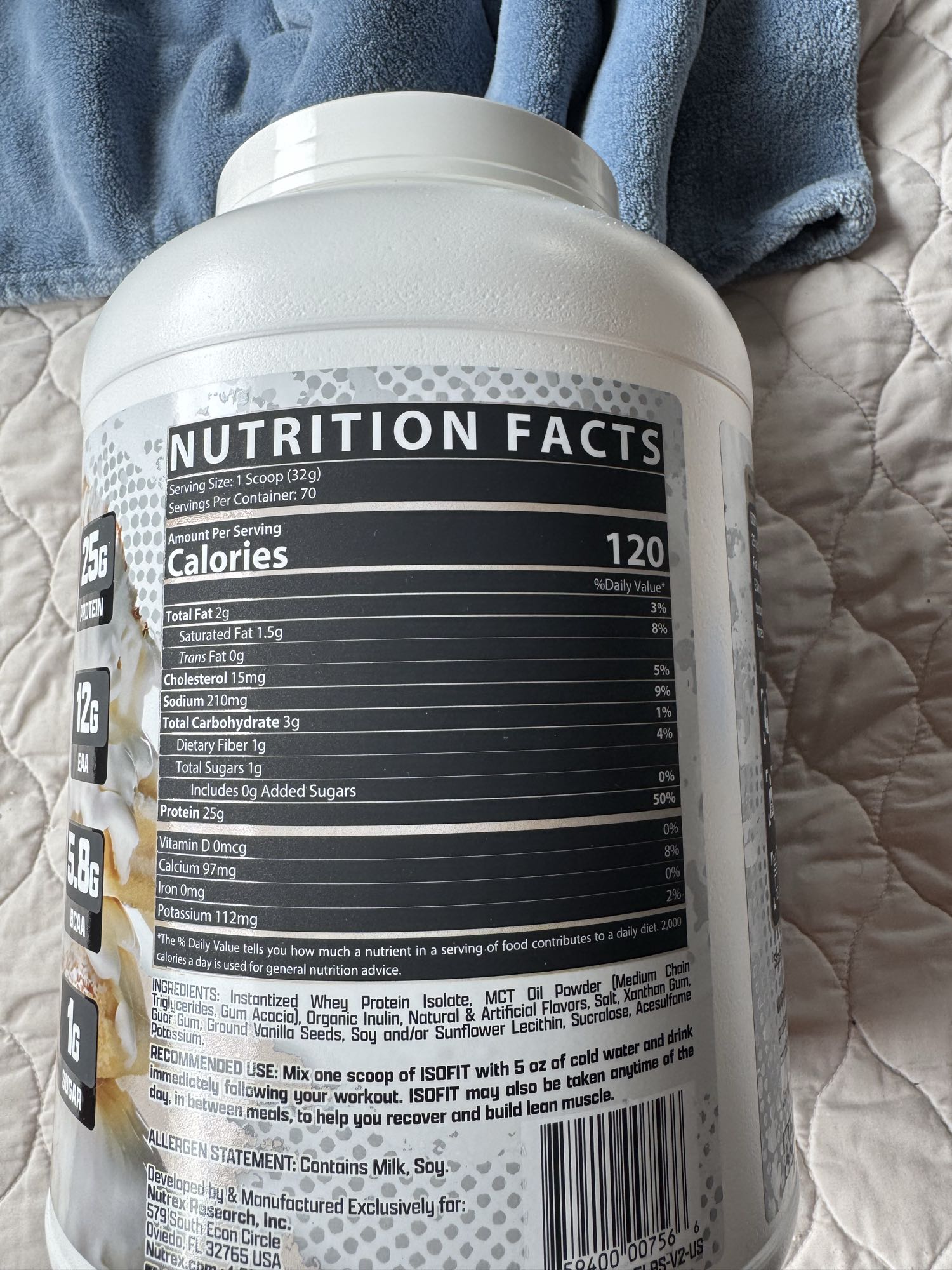 Batido de proteína ISOfit