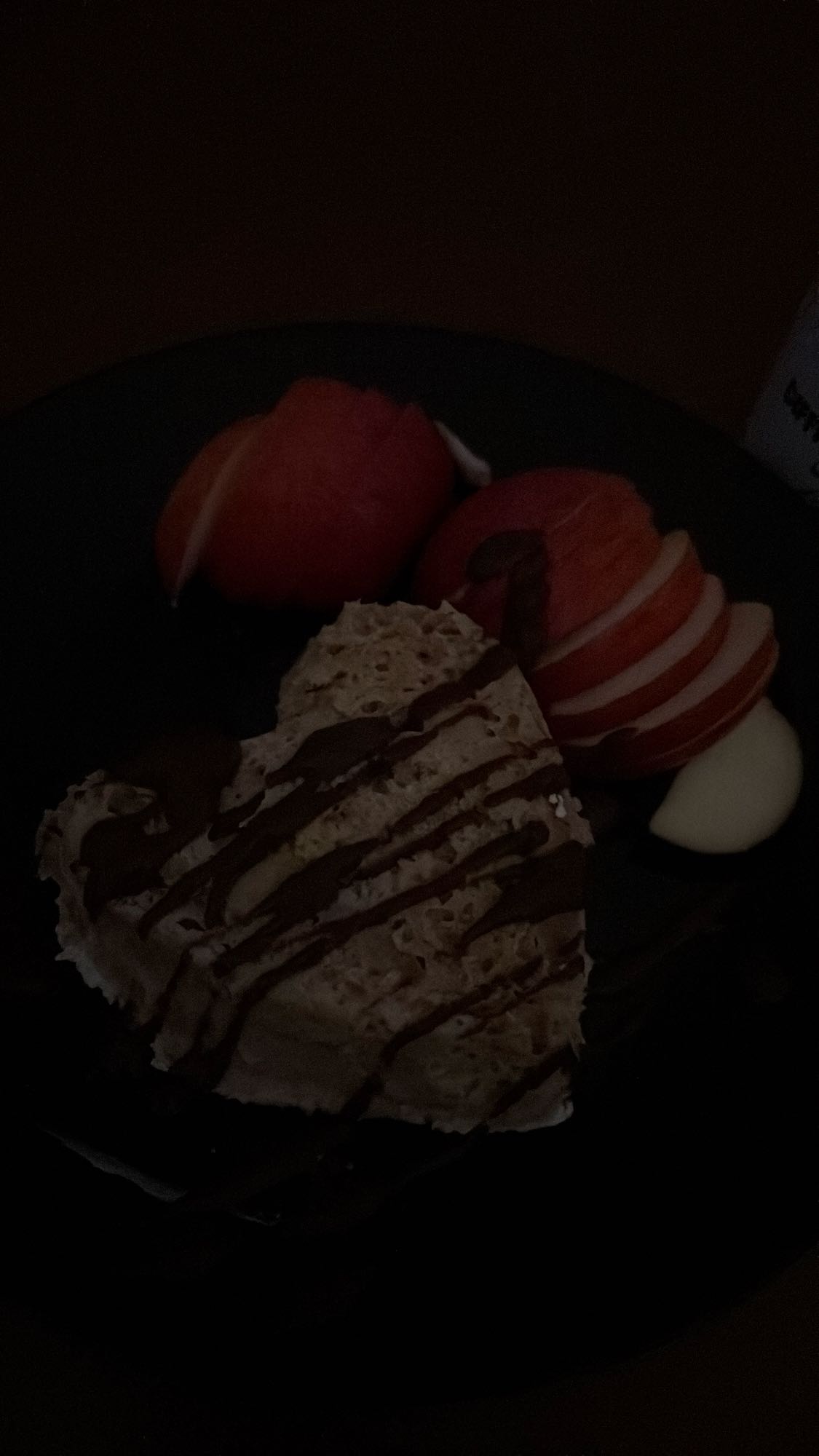 Gâteau cœur et pommes