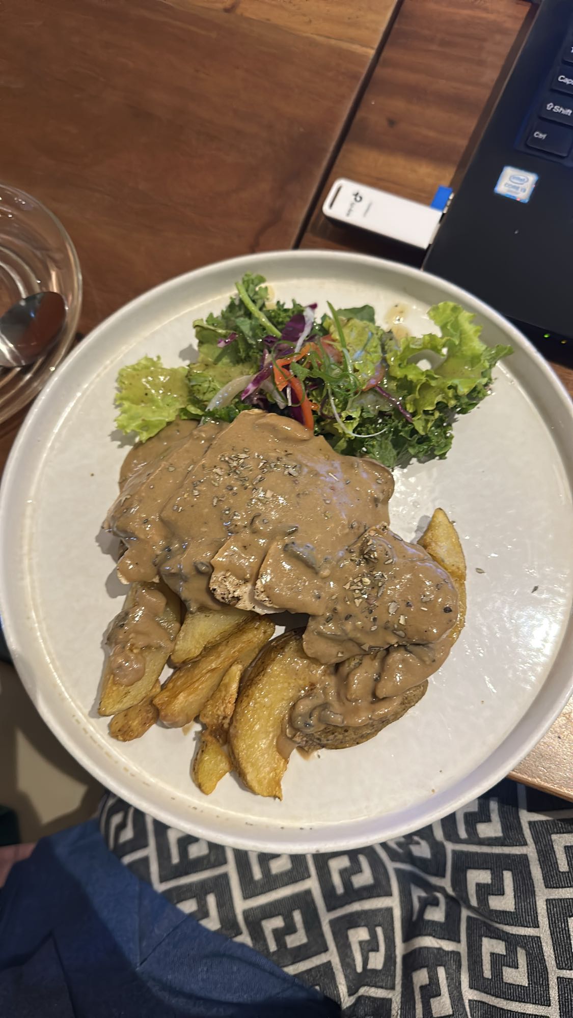 Chicken with mushroom sauce