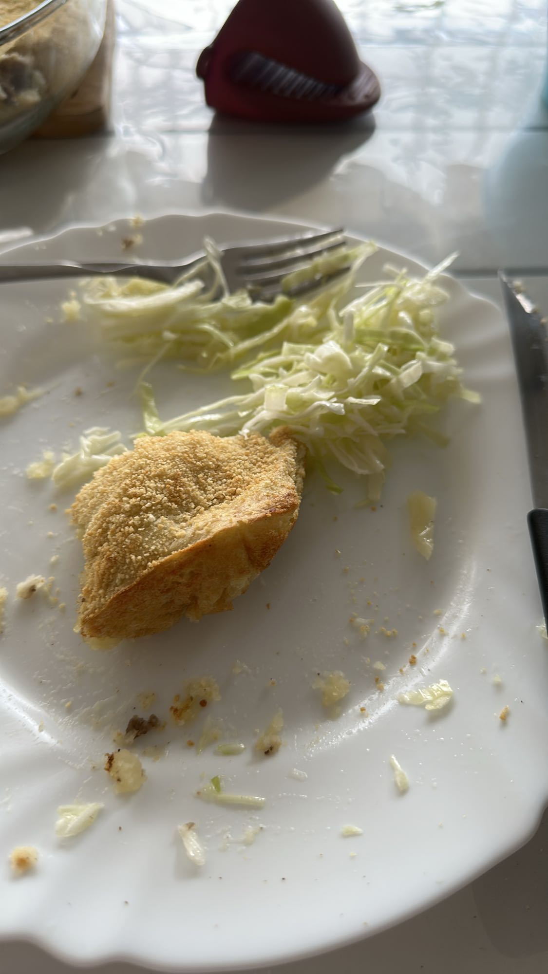 Cabbage and breaded pie