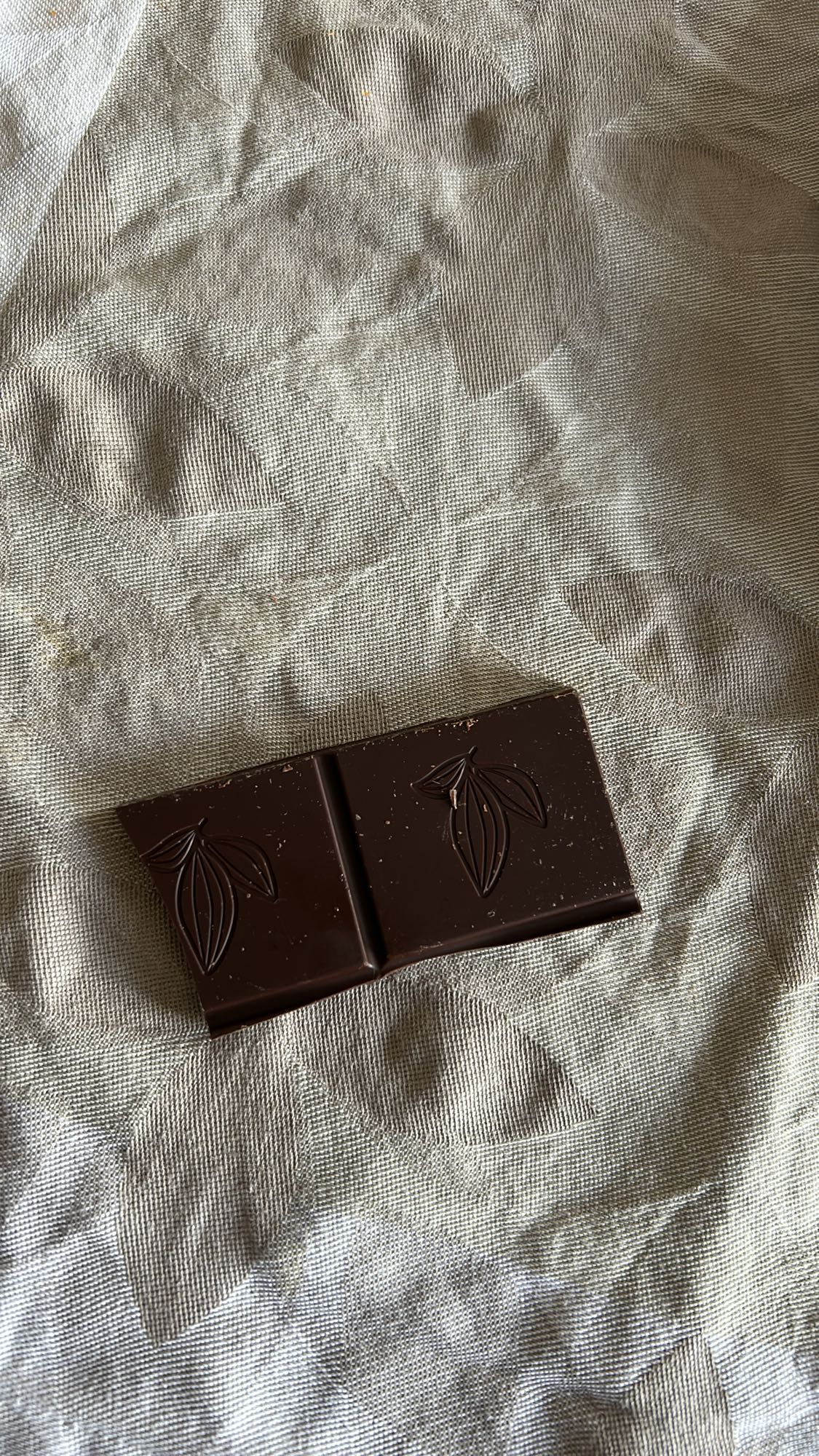 Carrés de chocolat noir