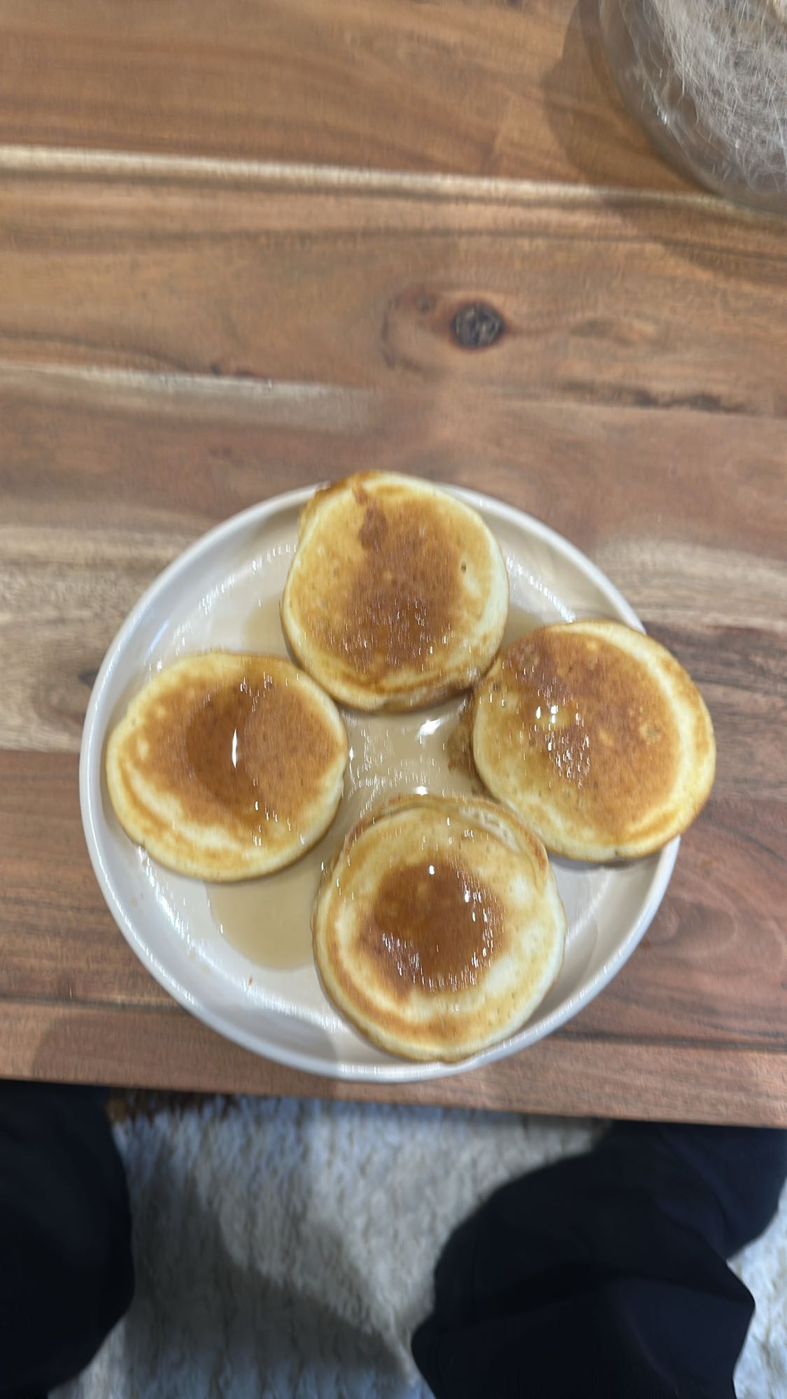Pancakes au sirop avec œuf, skyr et whey
