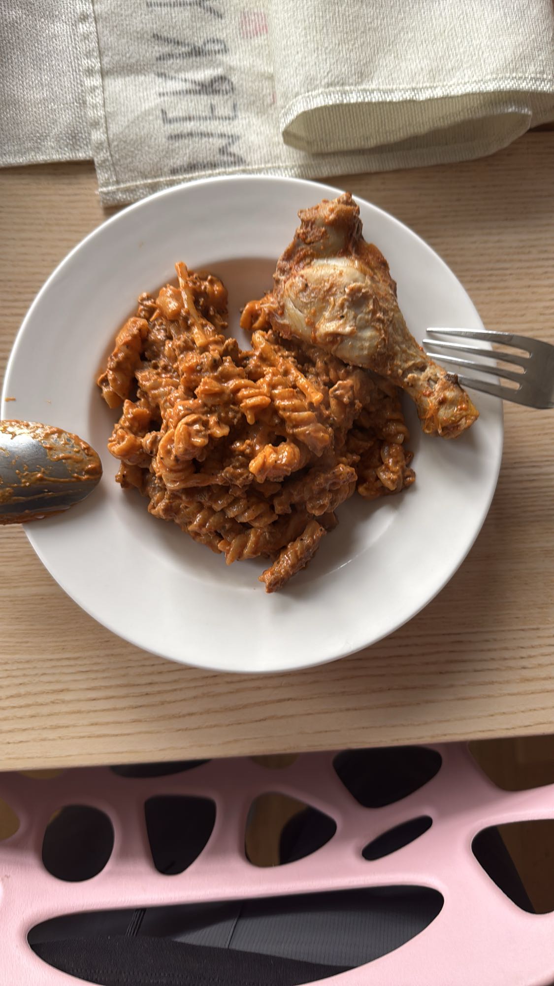 Kyckling med pastagratäng