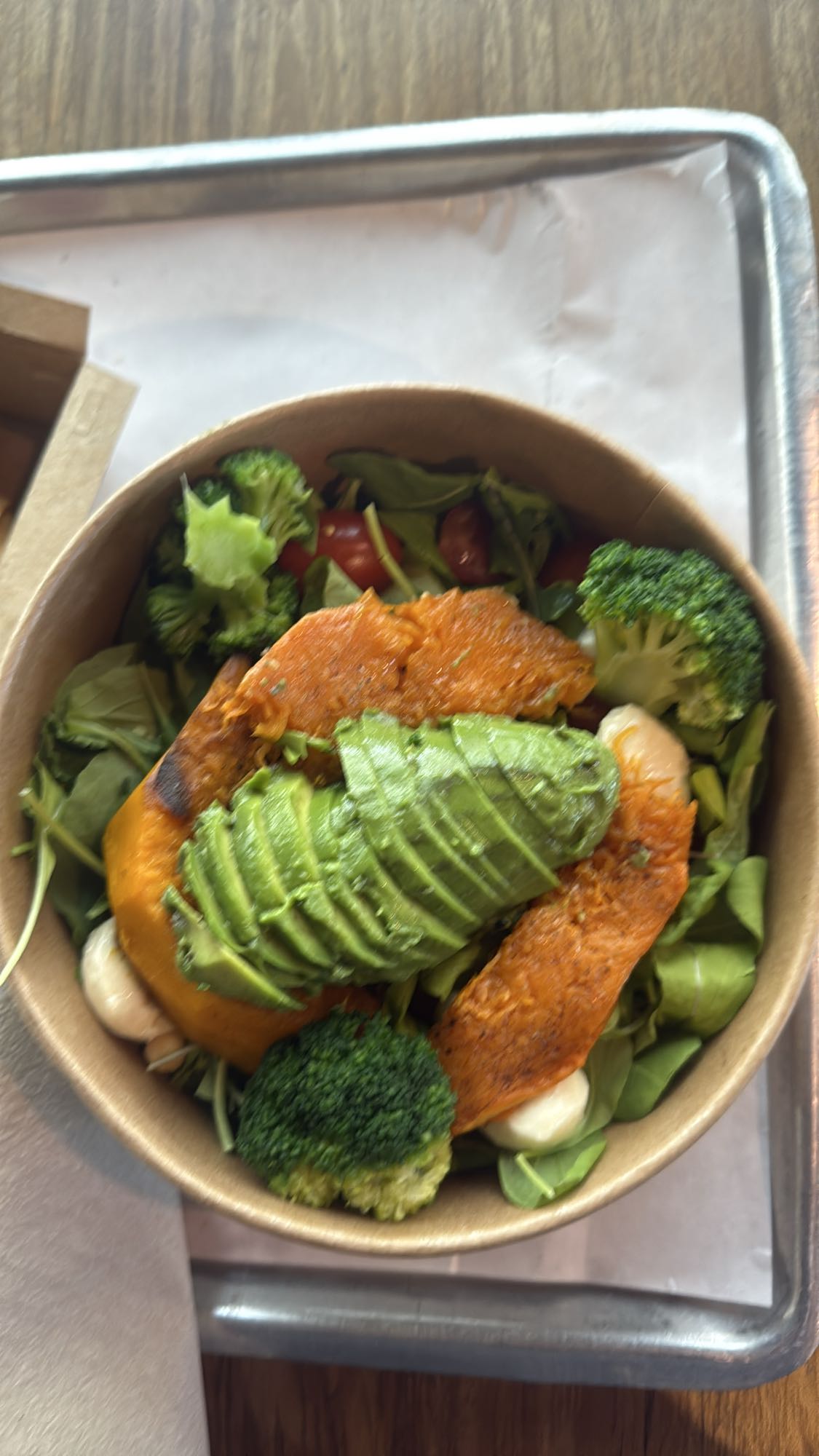 Ensalada de calabaza y aguacate