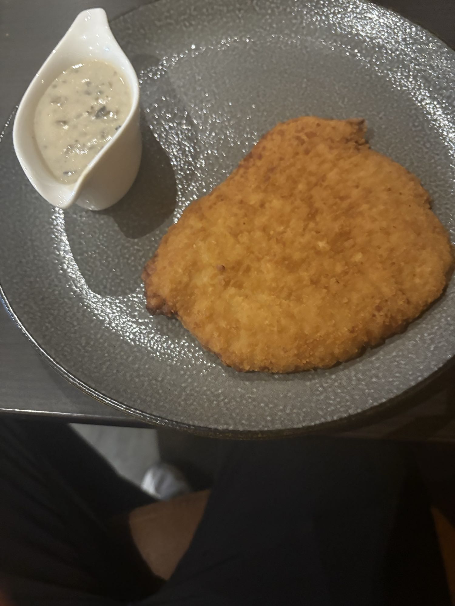Schnitzel met roomsaus
