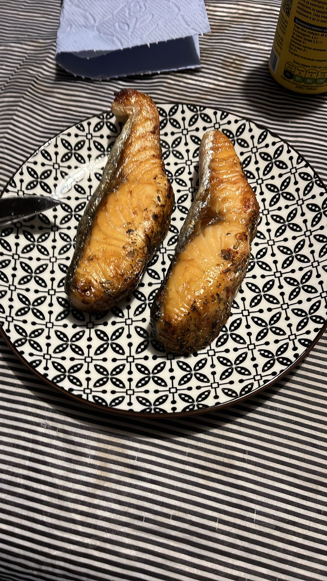 Печена сьомга