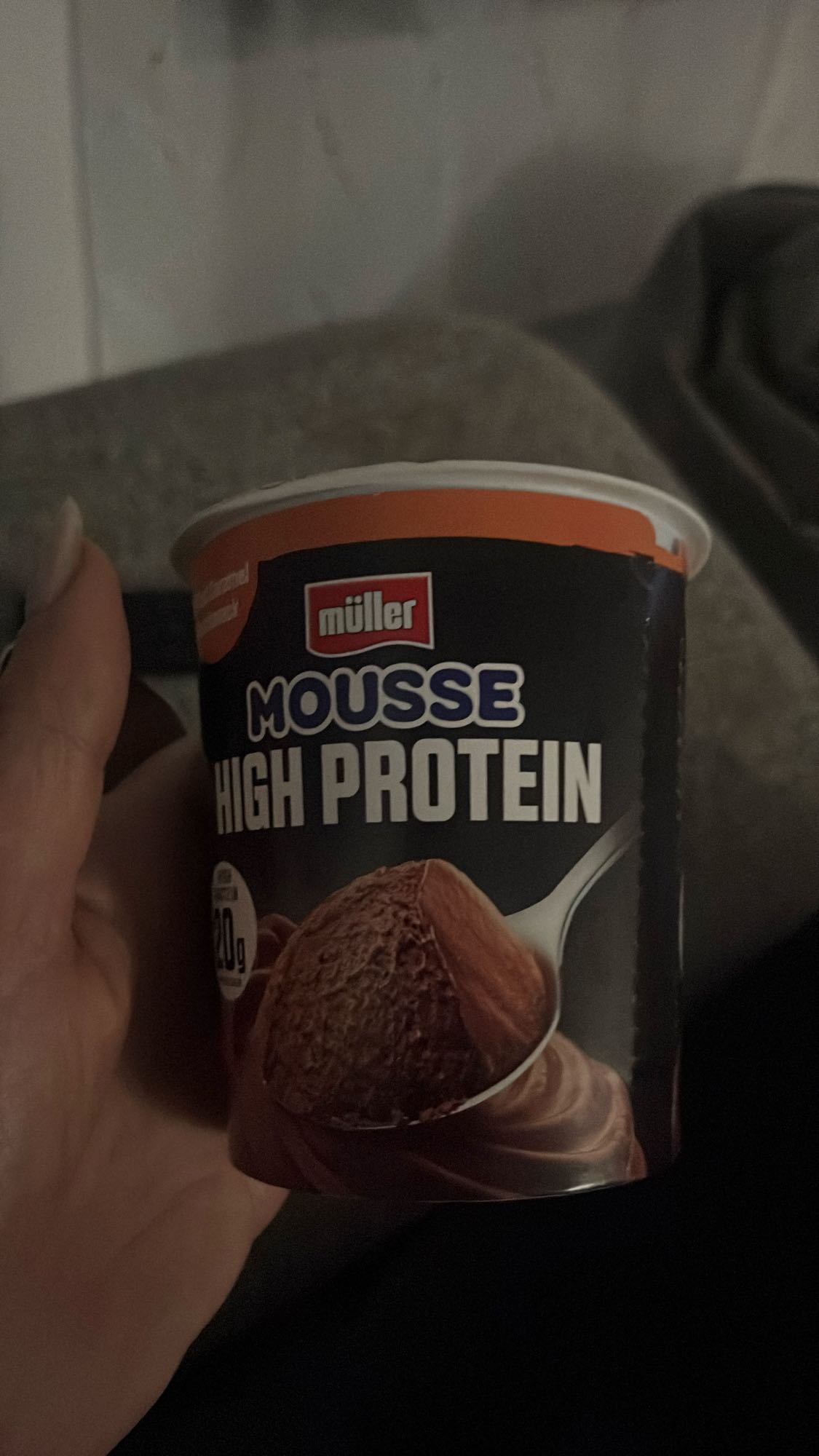 Mousse proteică ciocolată