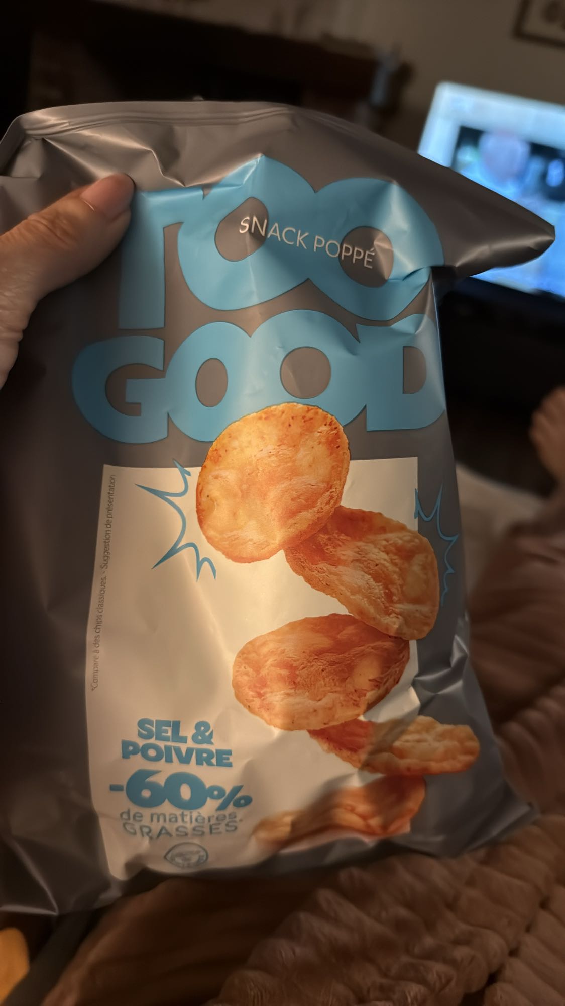 Gezouten popchips