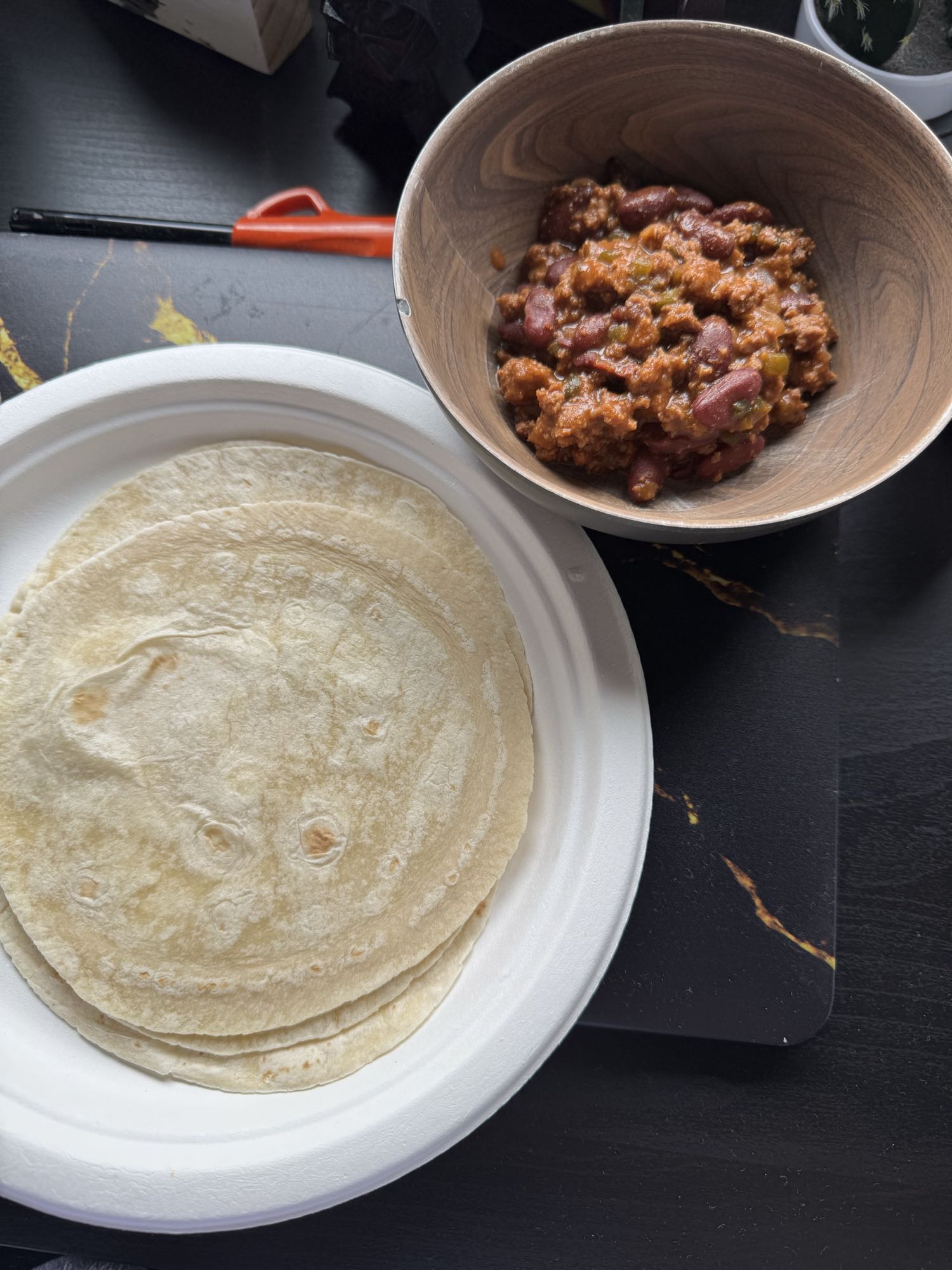 Tortillas con chili