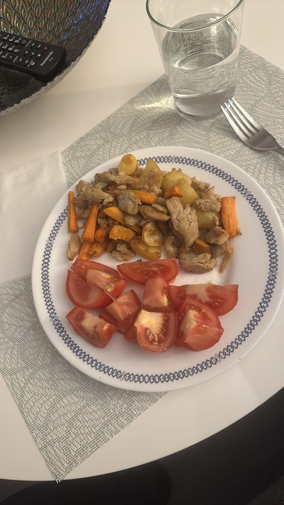 Pollo con verduras