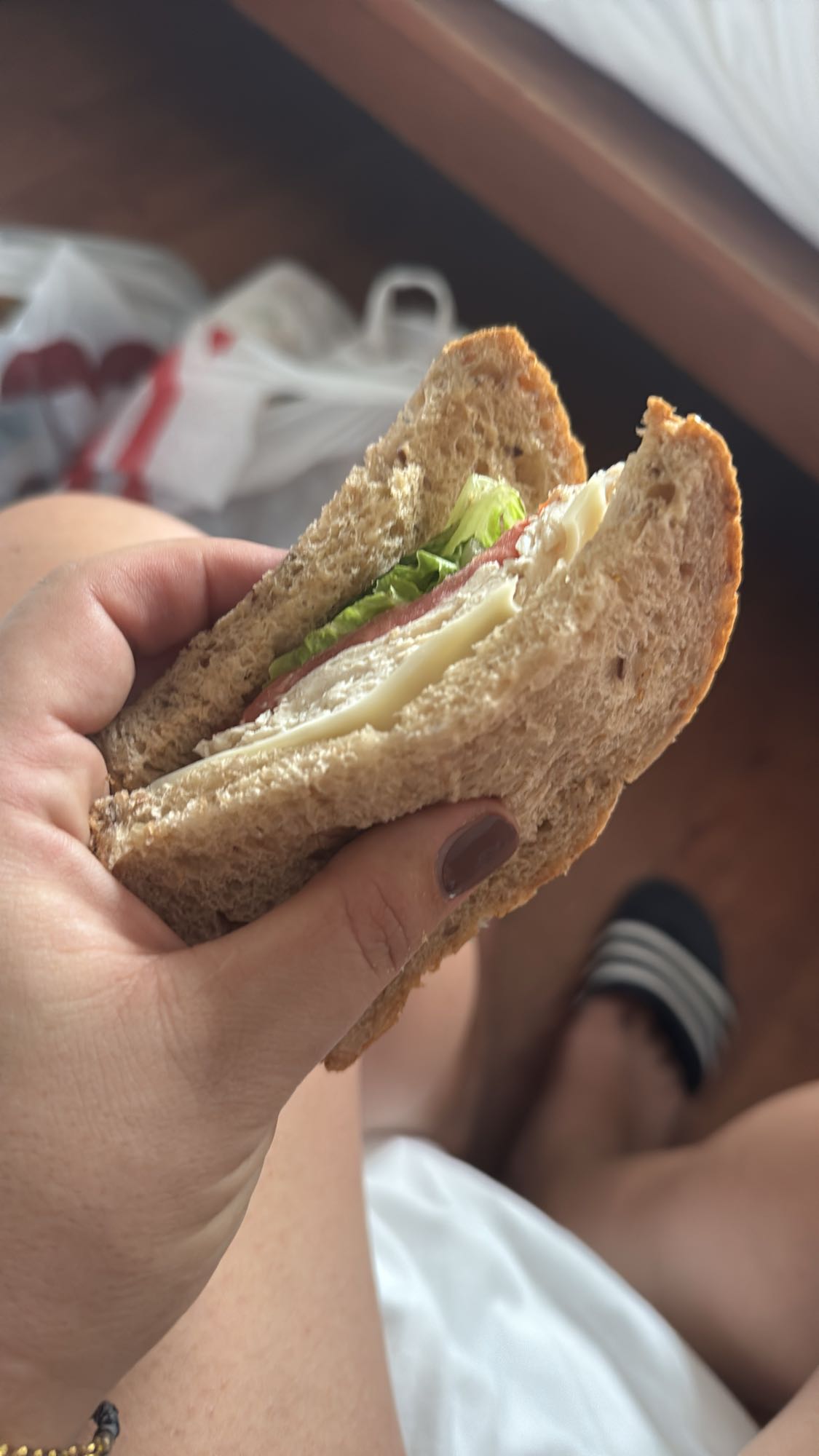 Sandwich integral con queso