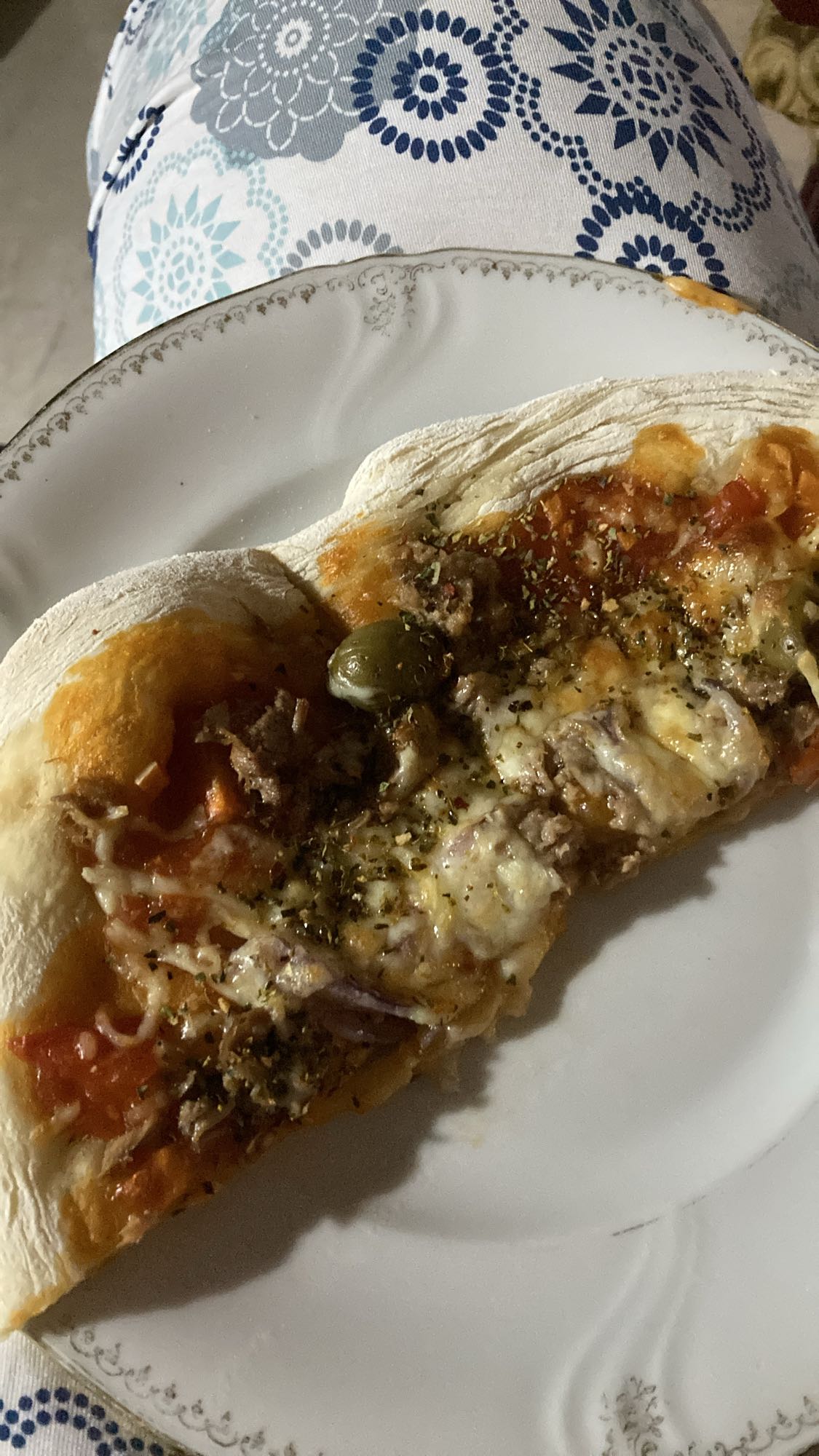 Köttfärspizza skiva