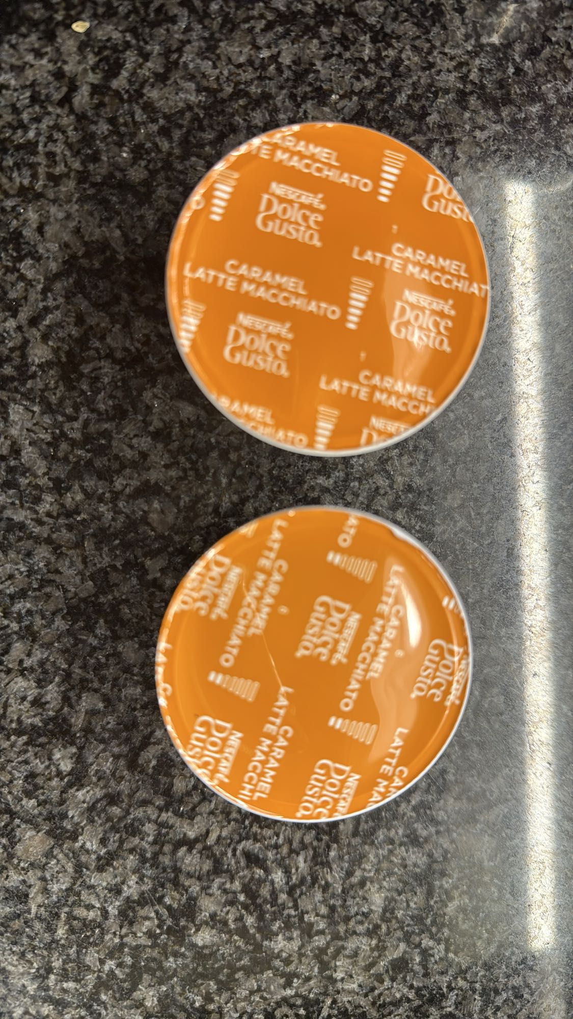 Caramel latte macchiato cups