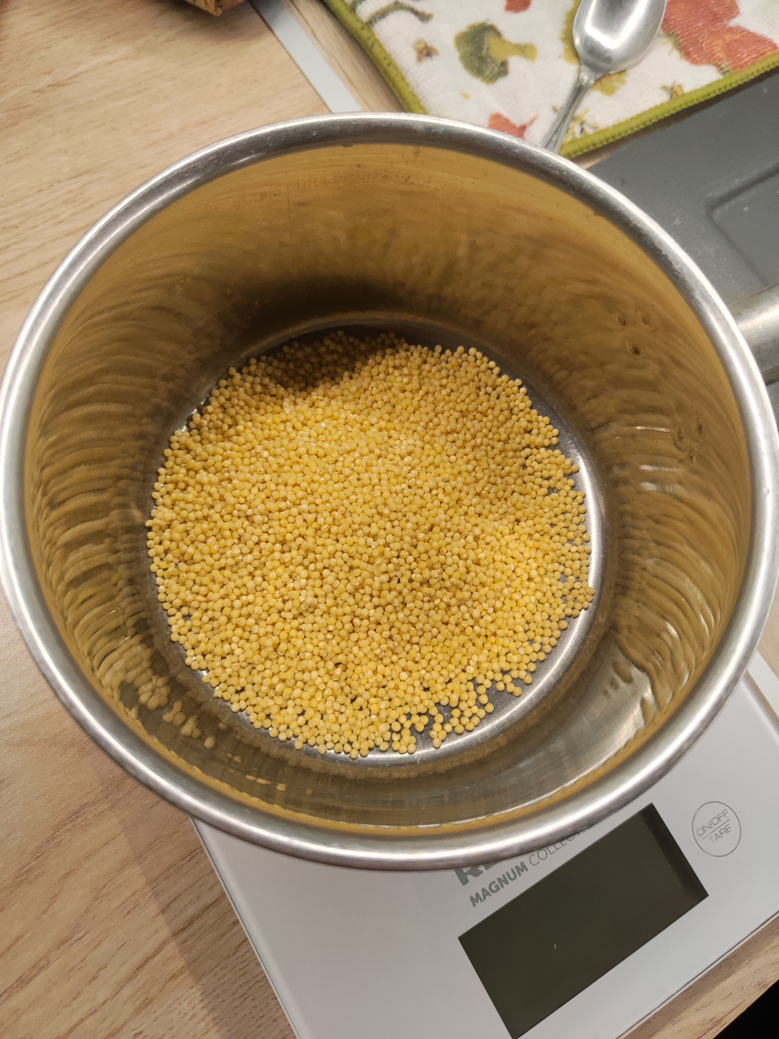 Raw Millet in Pot