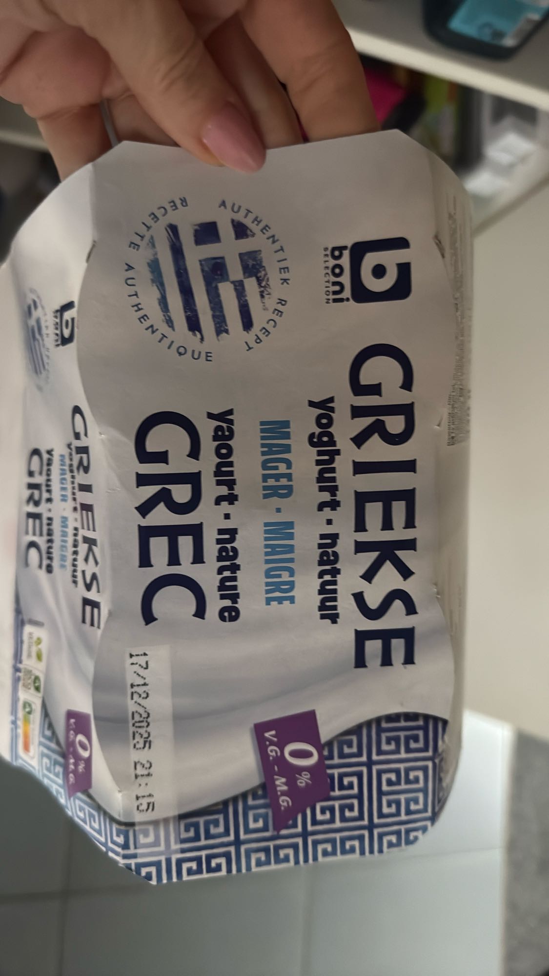 Magere Griekse yoghurt