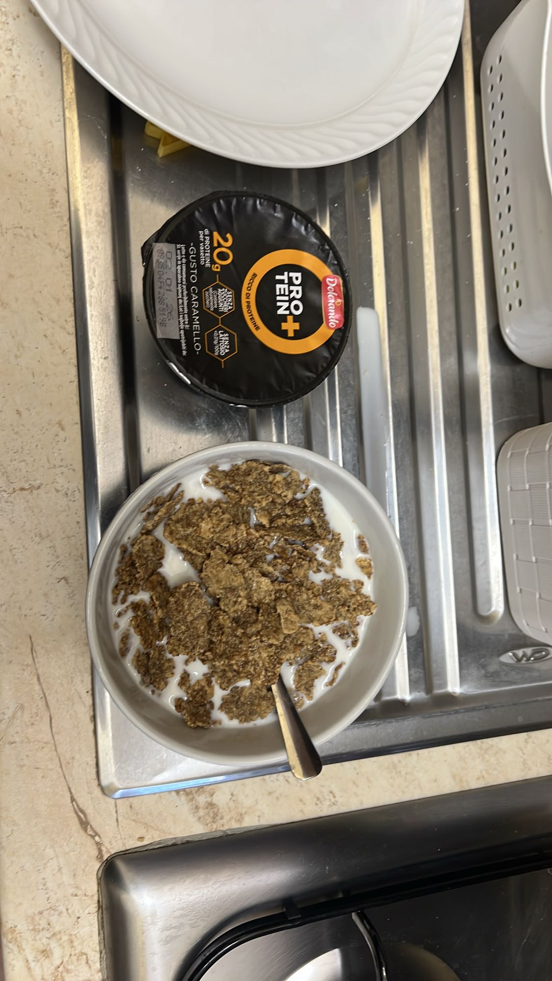 Cereali e budino proteico