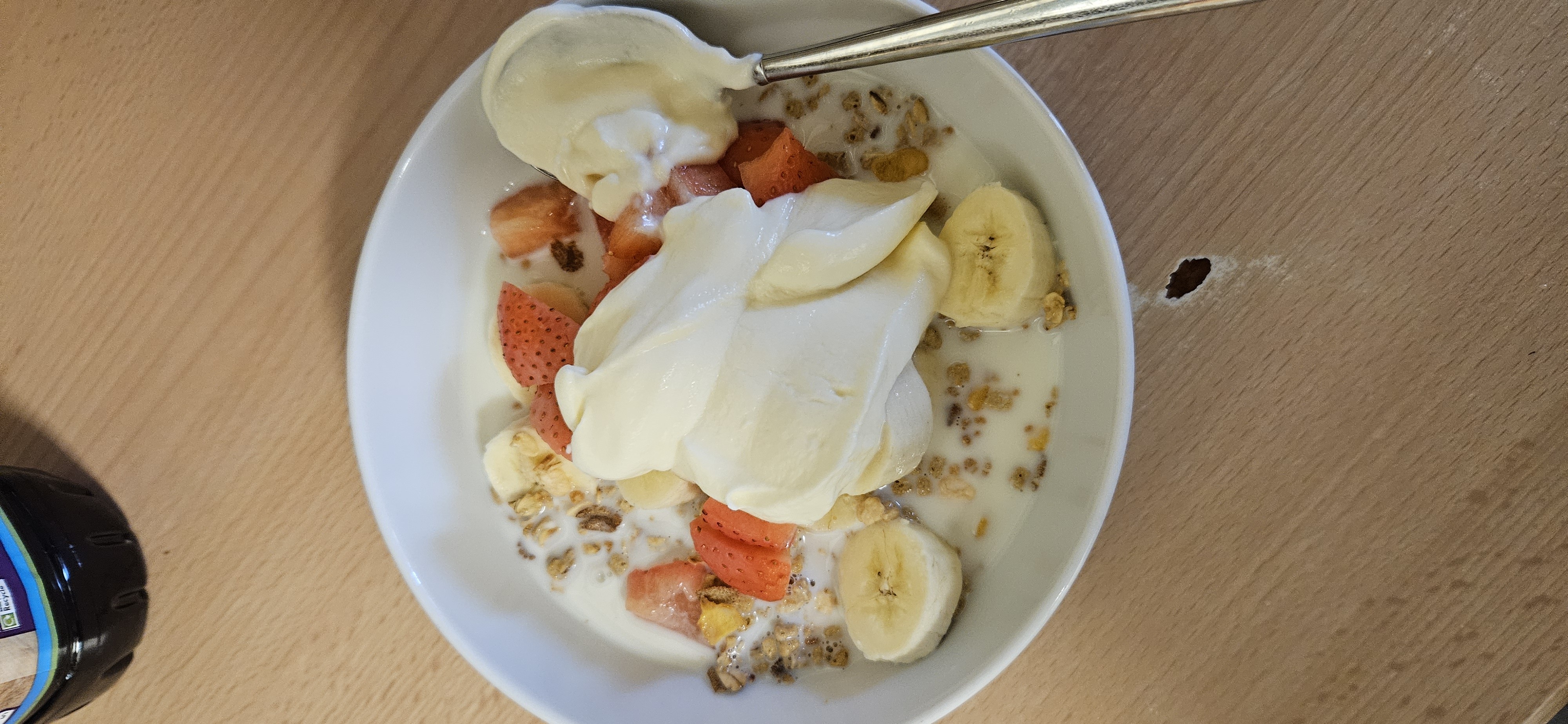Fruit yogurt granola bowl