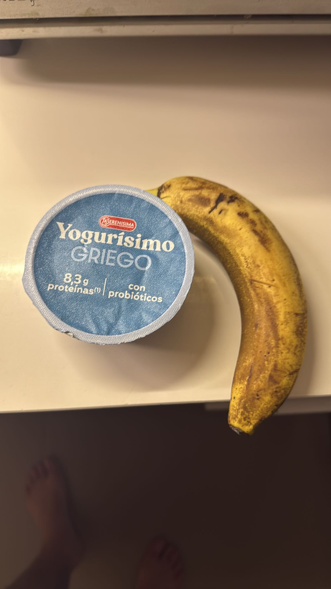 Yogur griego con banana