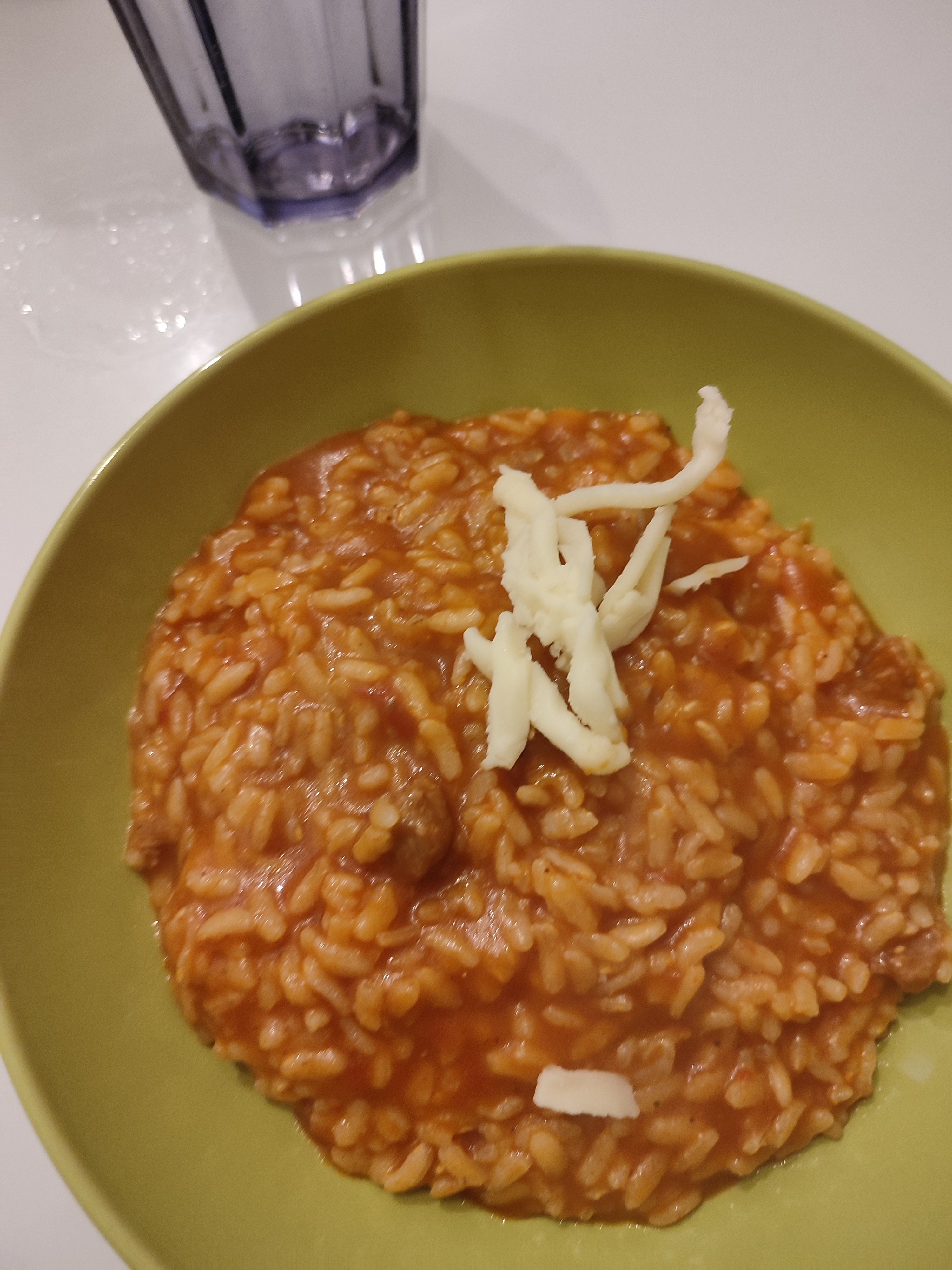 Tomato Risotto with Cheese