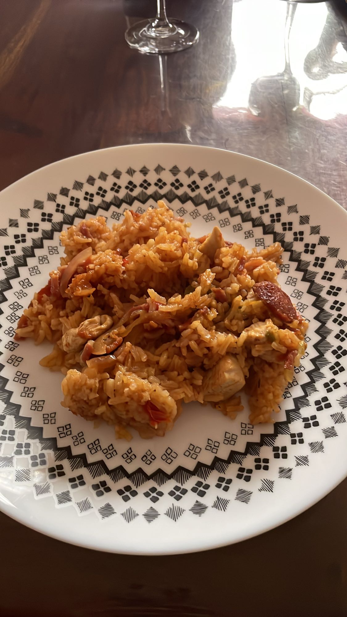 Riz au poulet et chorizo