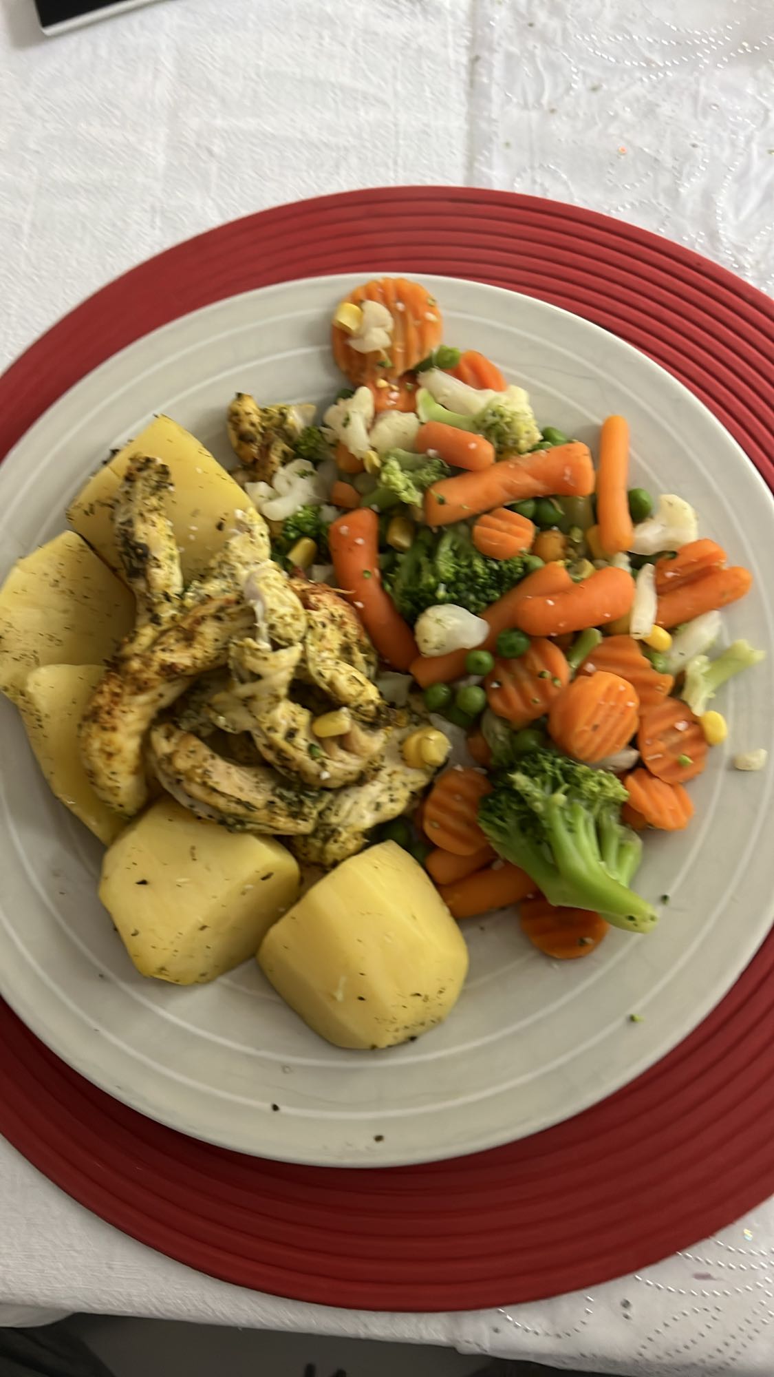 Kurczak z warzywami i ziemniakami