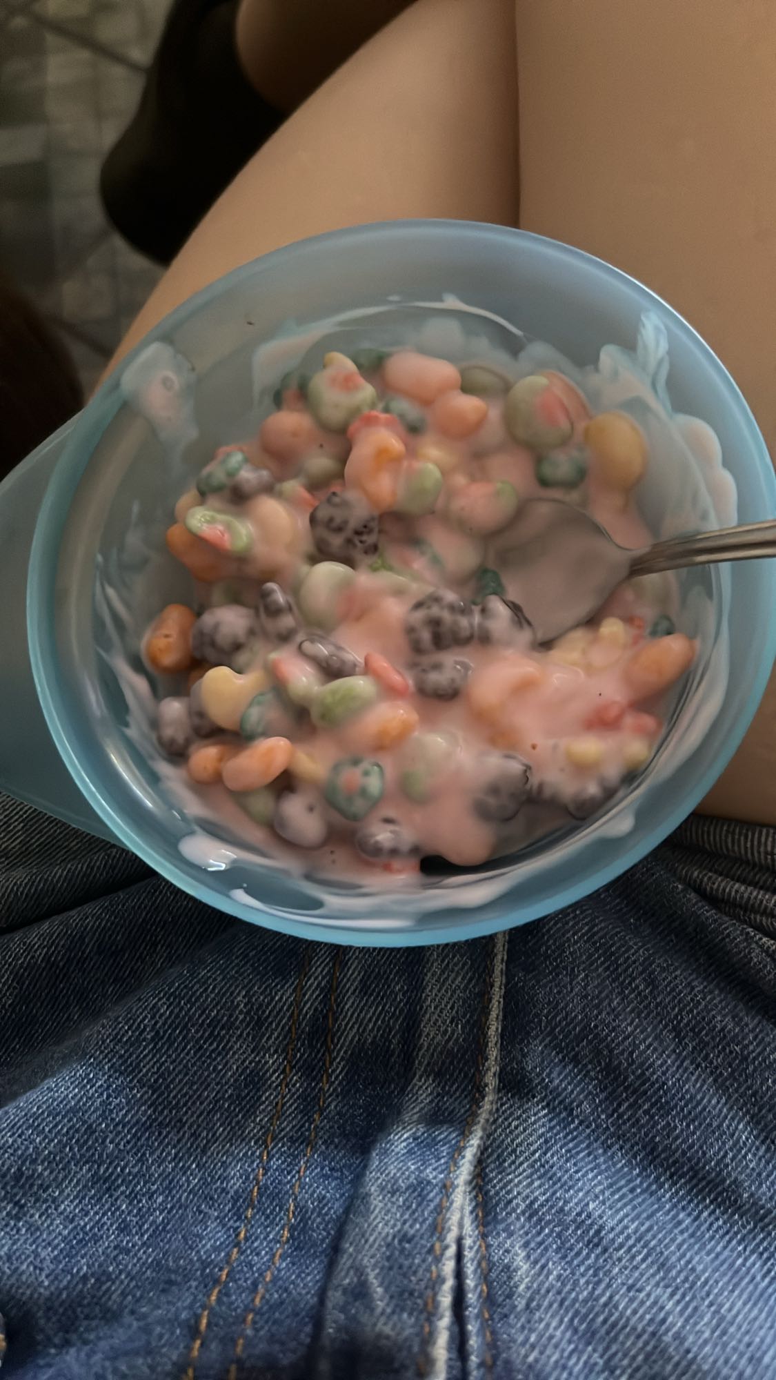 cereal con yogur