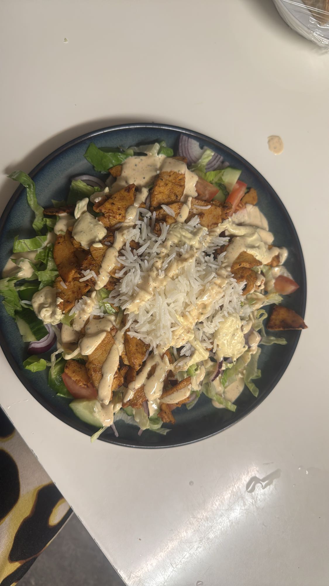 Kycklingsallad med ris