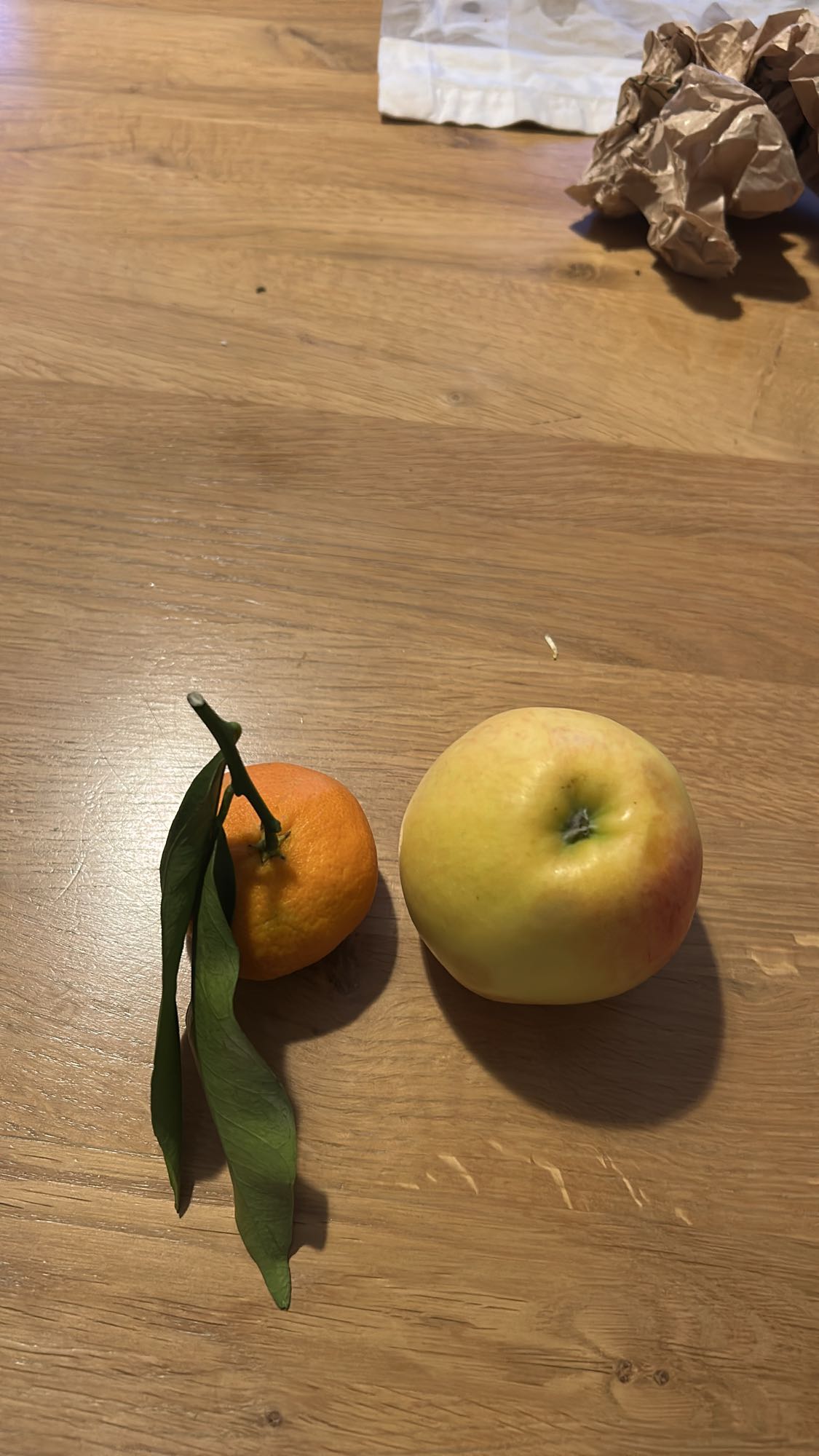 Pomme et mandarine