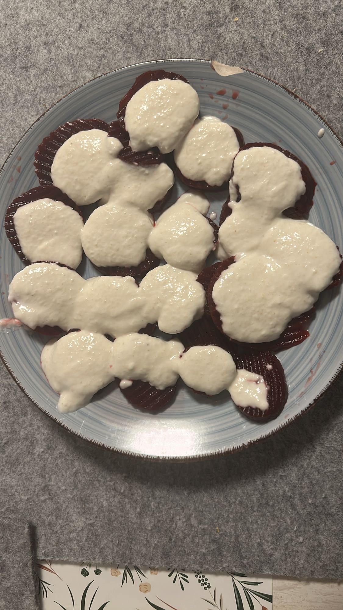 betabel con aderezo cremoso