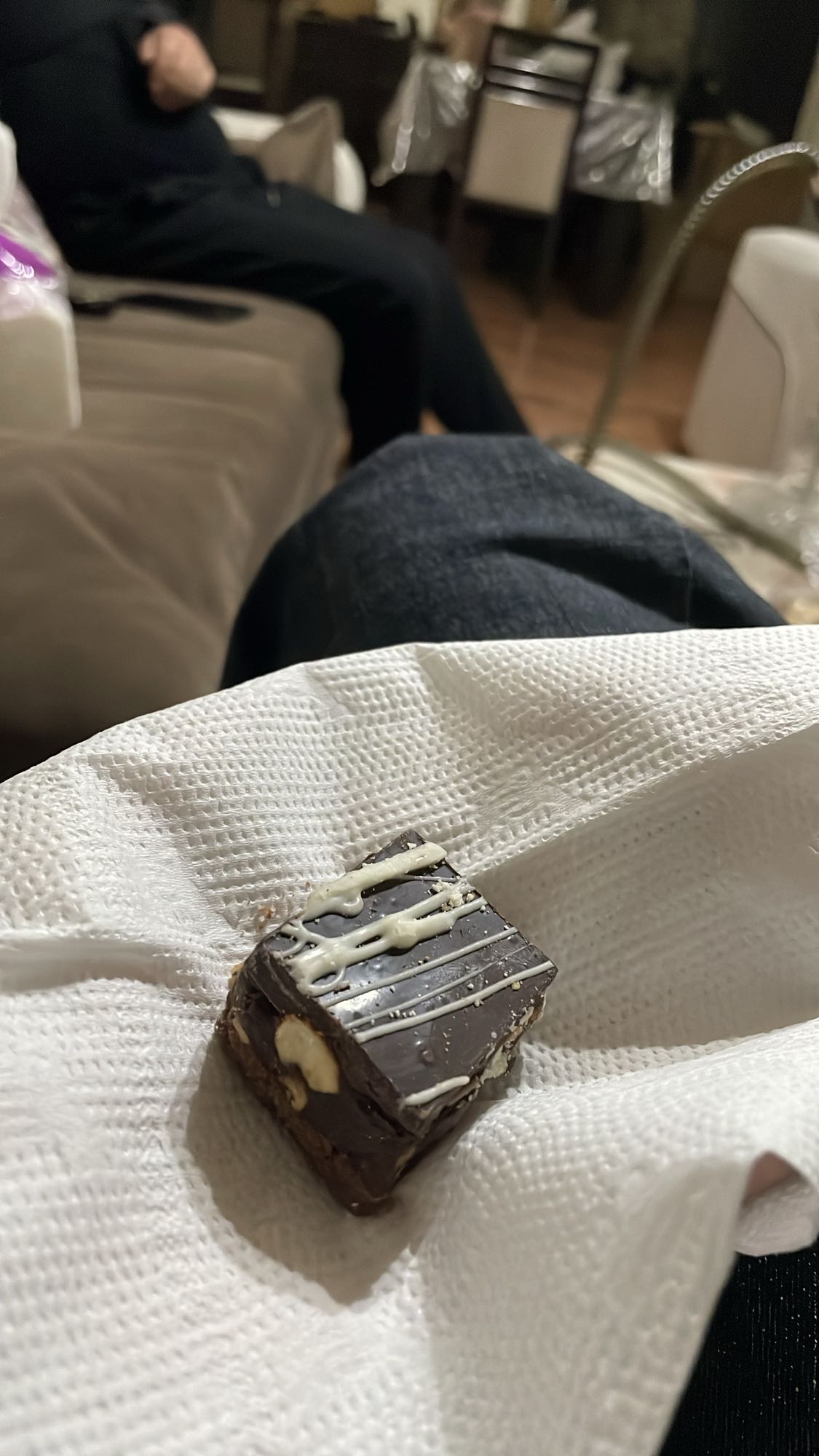 Chocolate nut square