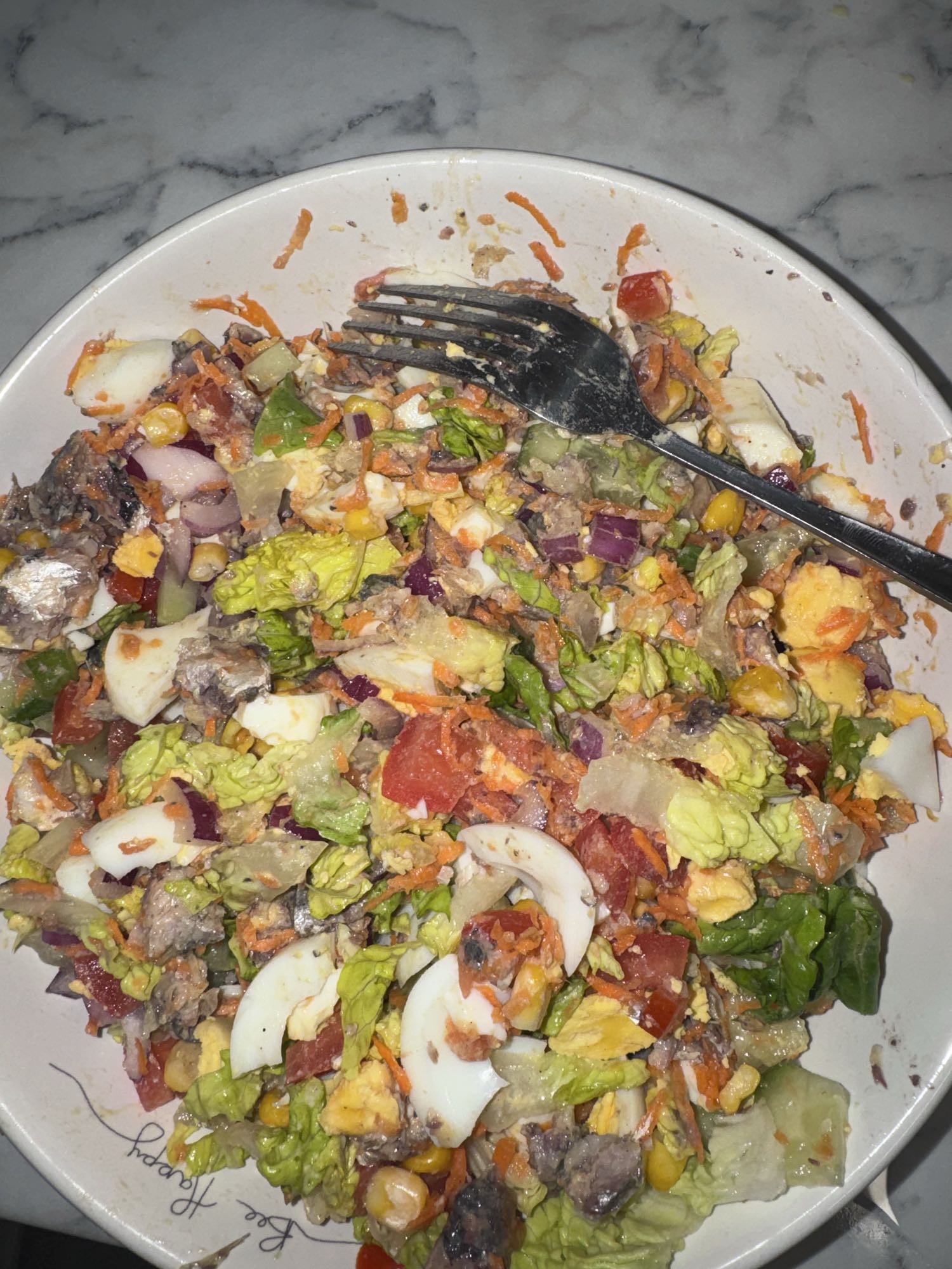 Mixed Veggie Egg Salad